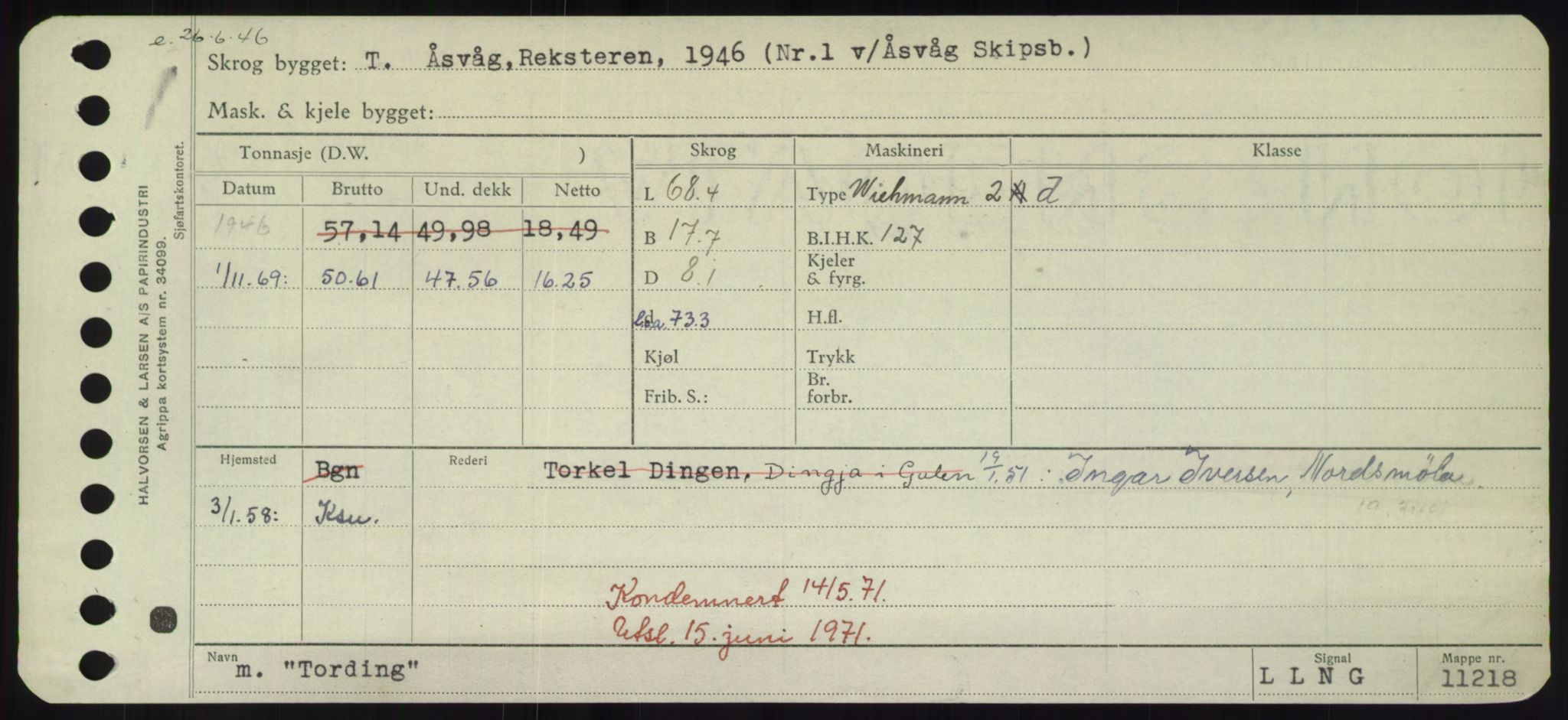 Sjøfartsdirektoratet med forløpere, Skipsmålingen, RA/S-1627/H/Hd/L0039: Fartøy, Ti-Tø, s. 283