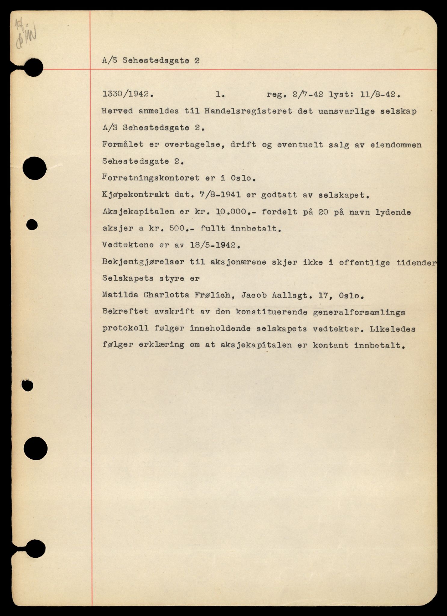 Oslo byfogd, Handelsregisteret, AV/SAT-A-10867/G/Gb/Gbb/L0127: Registreringsmeldinger, slettet etter firmalovens §24, Se-St, 1978-1979, s. 1