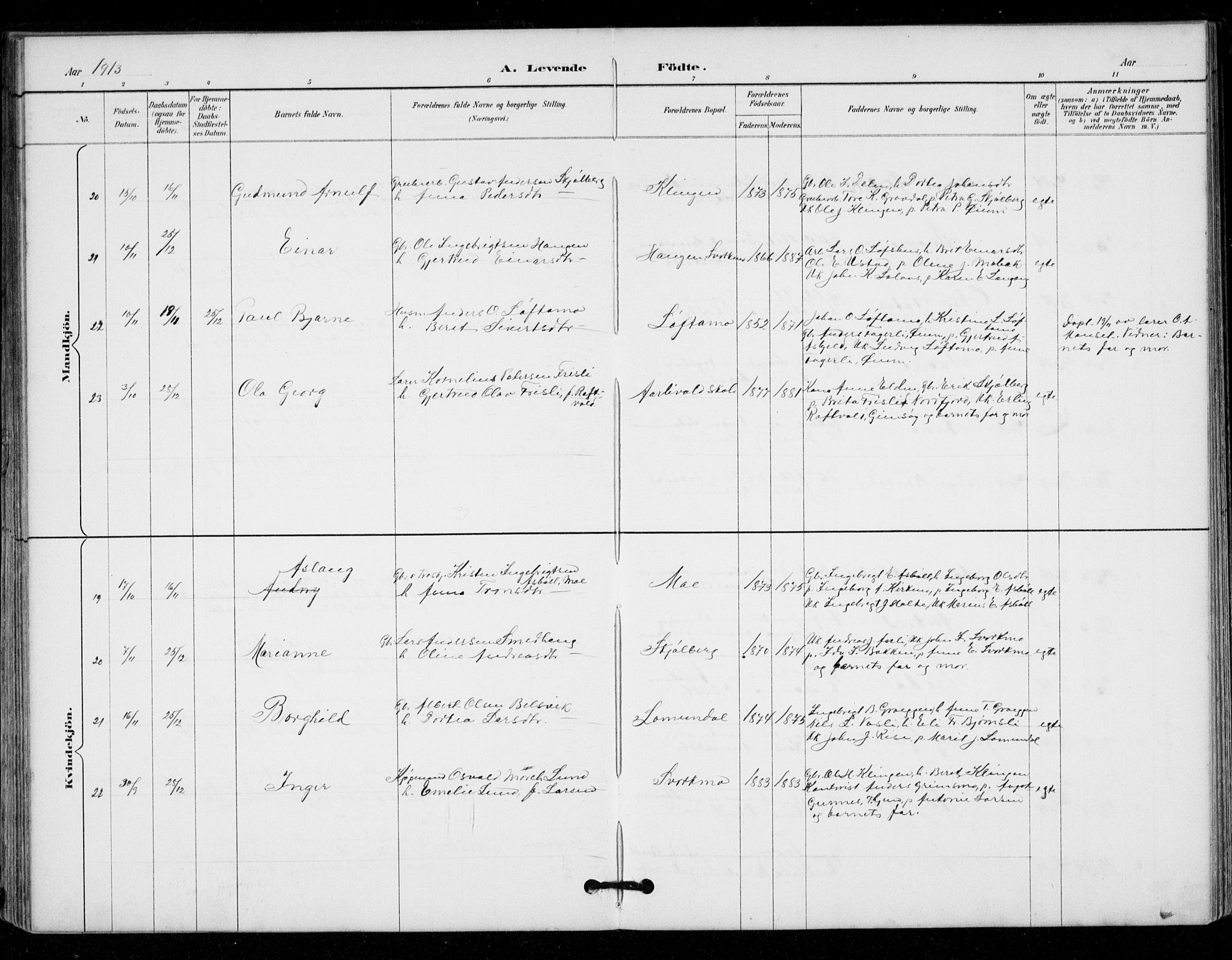 Ministerialprotokoller, klokkerbøker og fødselsregistre - Sør-Trøndelag, AV/SAT-A-1456/671/L0841: Ministerialbok nr. 671A03, 1893-1915