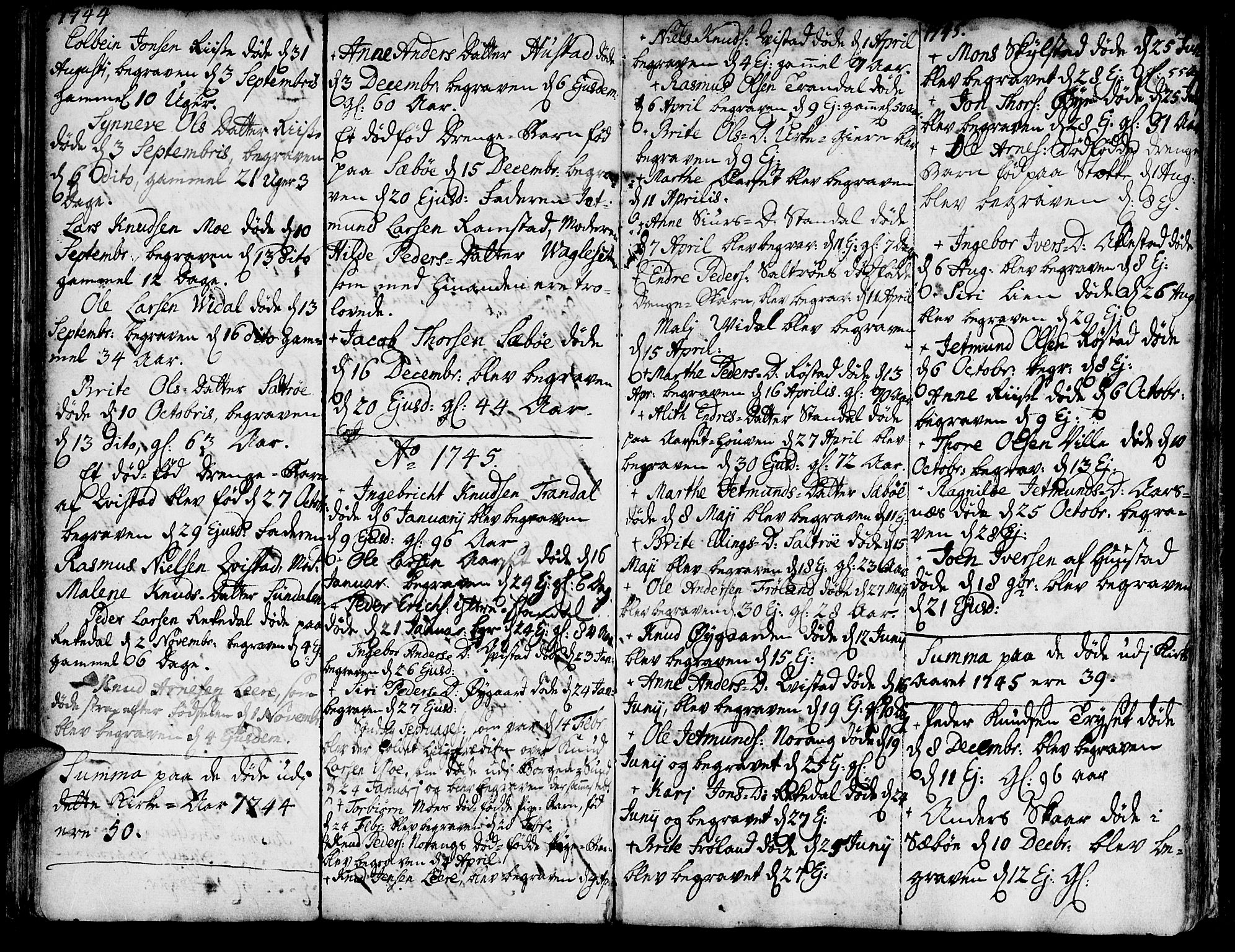 Ministerialprotokoller, klokkerbøker og fødselsregistre - Møre og Romsdal, AV/SAT-A-1454/515/L0205: Ministerialbok nr. 515A01, 1733-1764, s. 98-99
