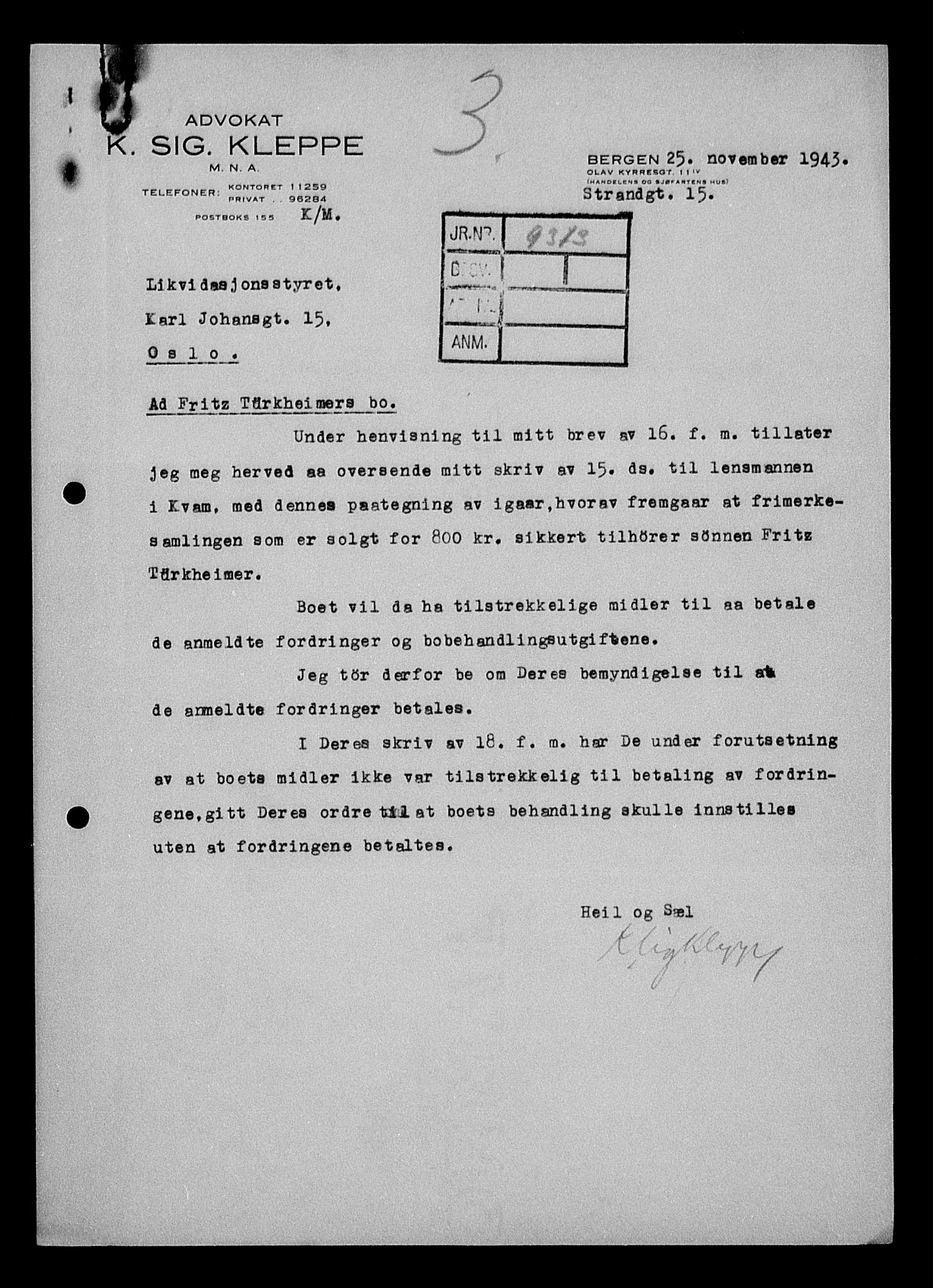 Justisdepartementet, Tilbakeføringskontoret for inndratte formuer, RA/S-1564/H/Hc/Hcd/L1008: --, 1945-1947, s. 358