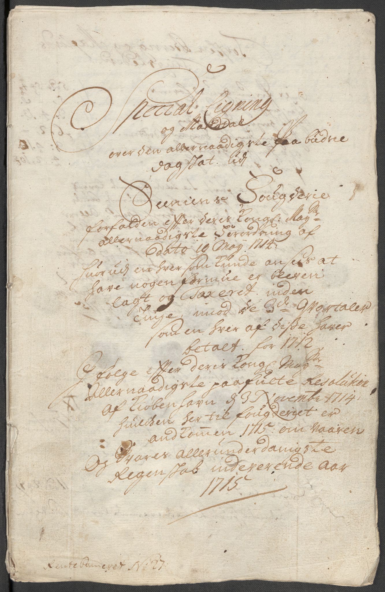 Rentekammeret inntil 1814, Reviderte regnskaper, Fogderegnskap, AV/RA-EA-4092/R68/L4761: Fogderegnskap Senja og Troms, 1715, s. 153