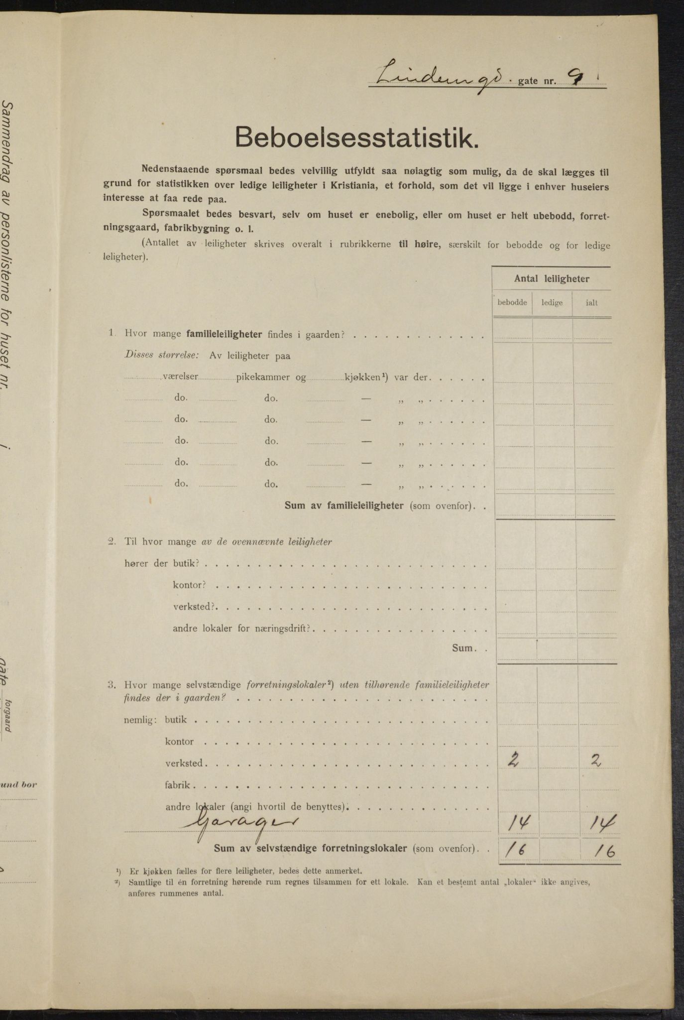 OBA, Kommunal folketelling 1.2.1915 for Kristiania, 1915, s. 57198