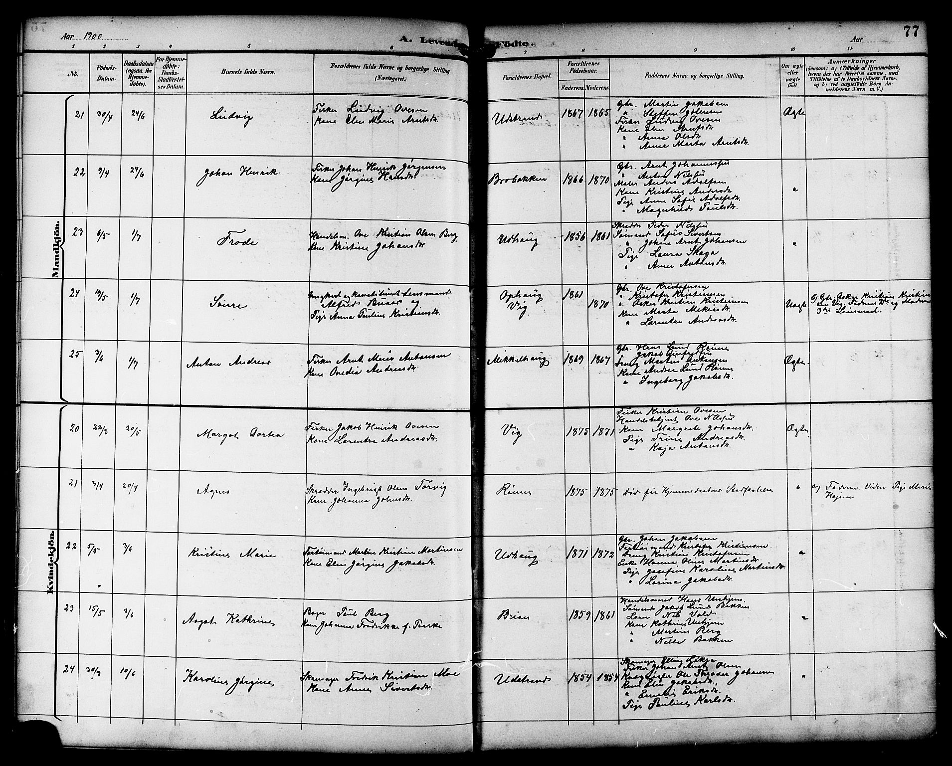 Ministerialprotokoller, klokkerbøker og fødselsregistre - Sør-Trøndelag, AV/SAT-A-1456/659/L0746: Klokkerbok nr. 659C03, 1893-1912, s. 77