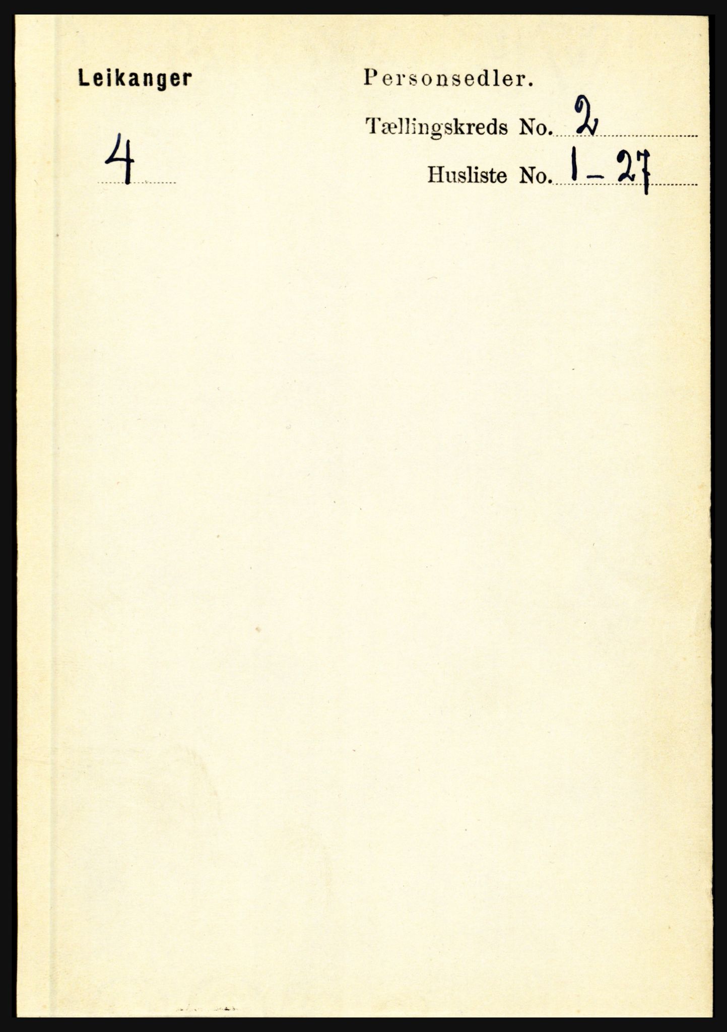 RA, Folketelling 1891 for 1419 Leikanger herred, 1891, s. 149