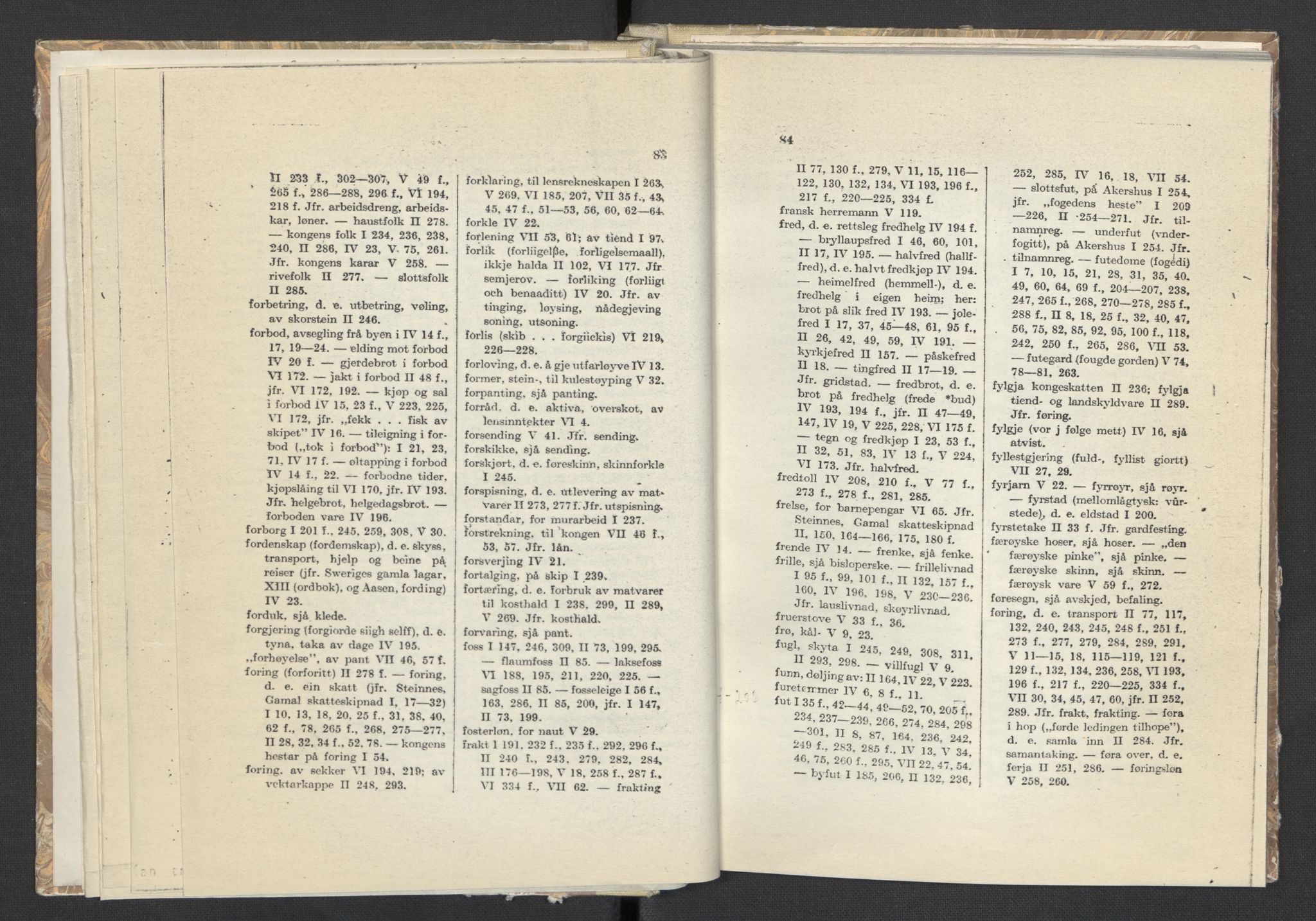 Publikasjoner utgitt av Arkivverket, PUBL/PUBL-001/C/0008: Sakregister, 1548-1567, s. 83-84