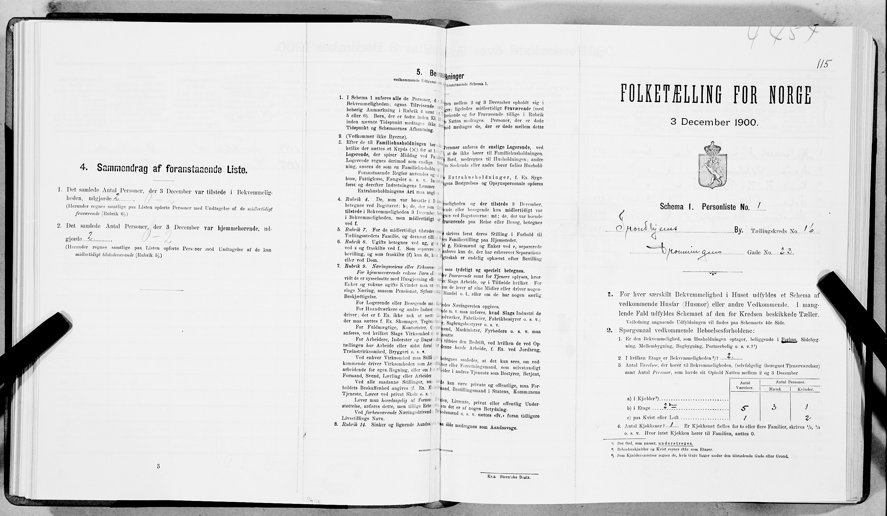 SAT, Folketelling 1900 for 1601 Trondheim kjøpstad, 1900, s. 2654