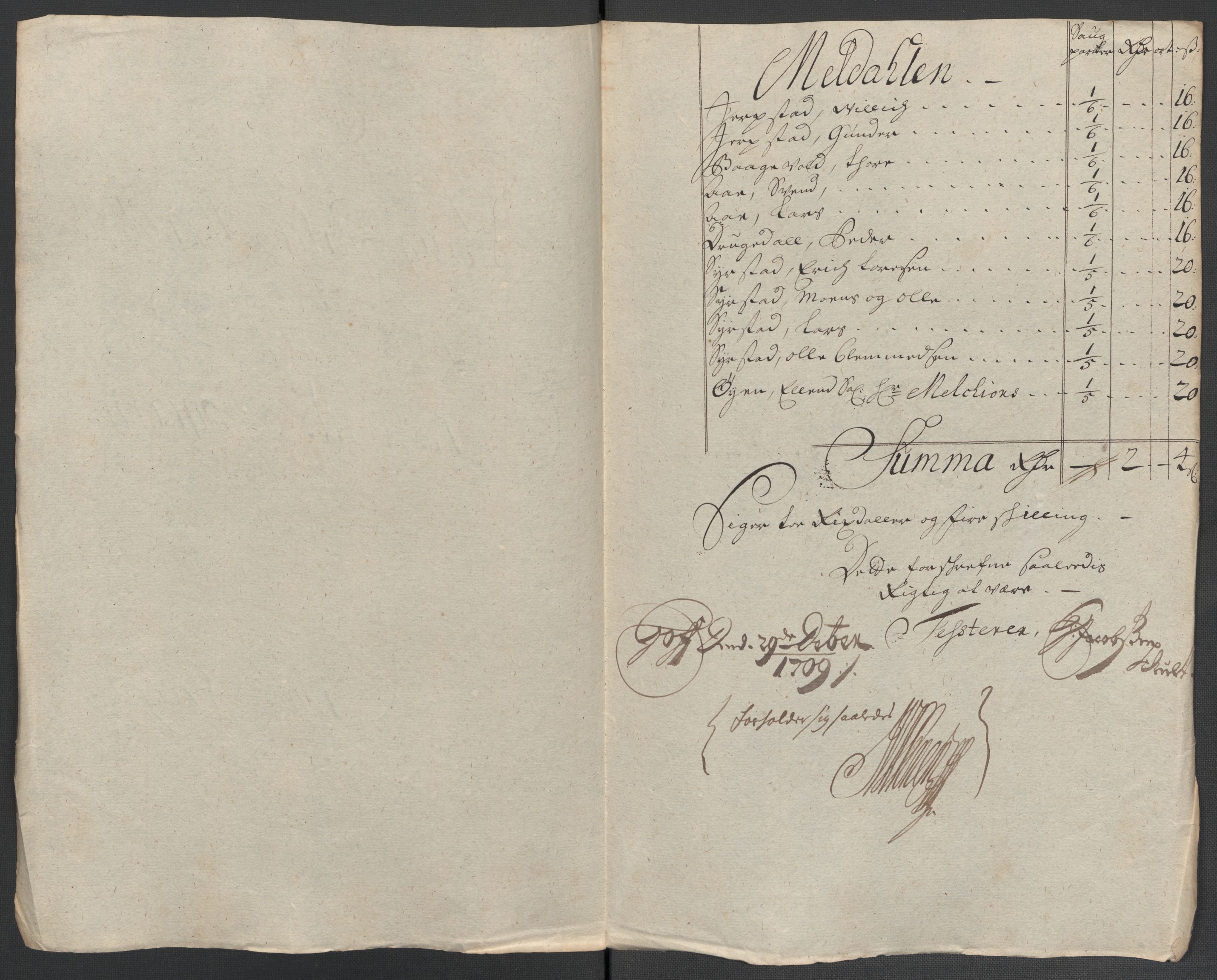 Rentekammeret inntil 1814, Reviderte regnskaper, Fogderegnskap, RA/EA-4092/R60/L3959: Fogderegnskap Orkdal og Gauldal, 1709, s. 137