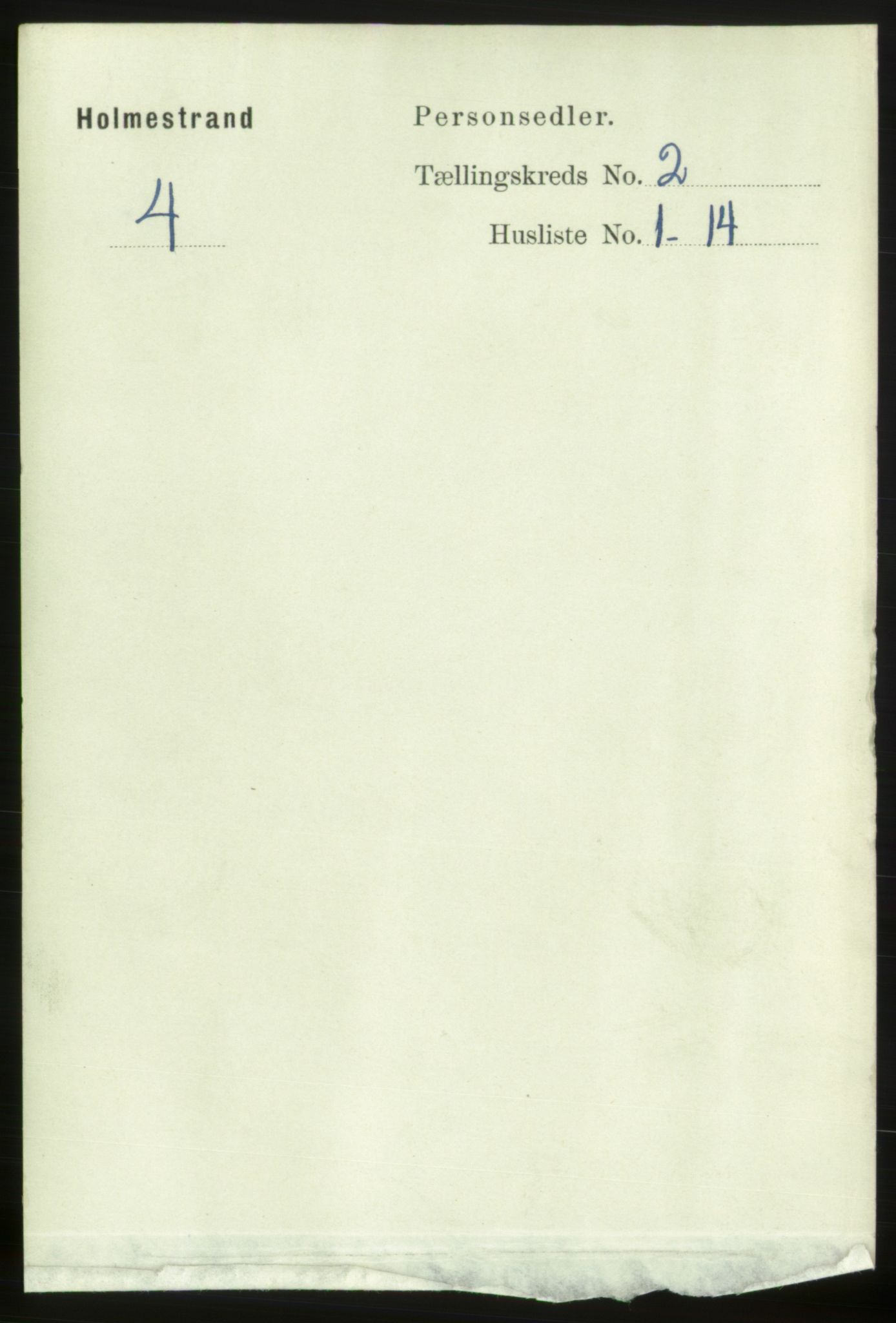 RA, Folketelling 1891 for 0702 Holmestrand kjøpstad, 1891, s. 1069