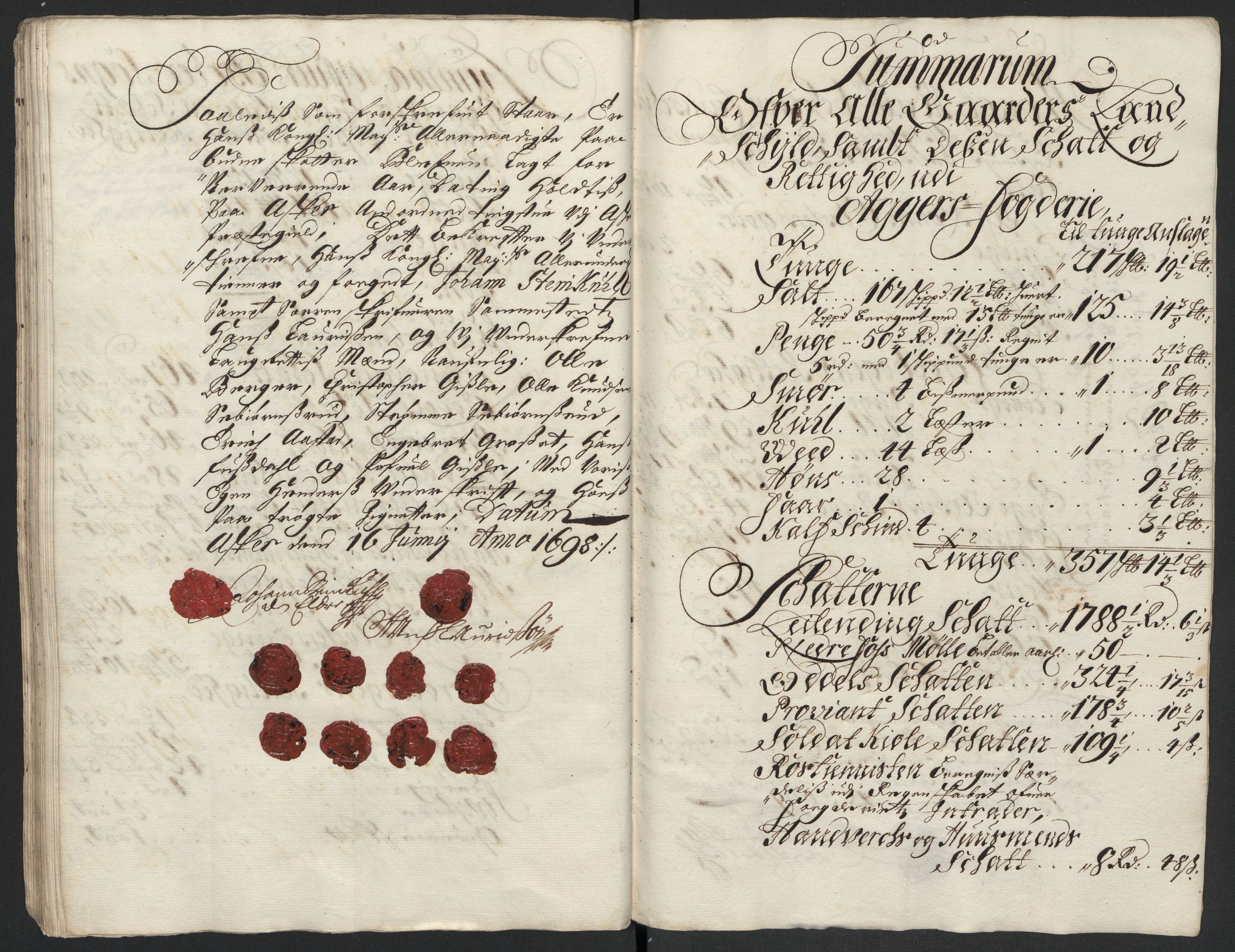 Rentekammeret inntil 1814, Reviderte regnskaper, Fogderegnskap, AV/RA-EA-4092/R10/L0441: Fogderegnskap Aker og Follo, 1698, s. 61