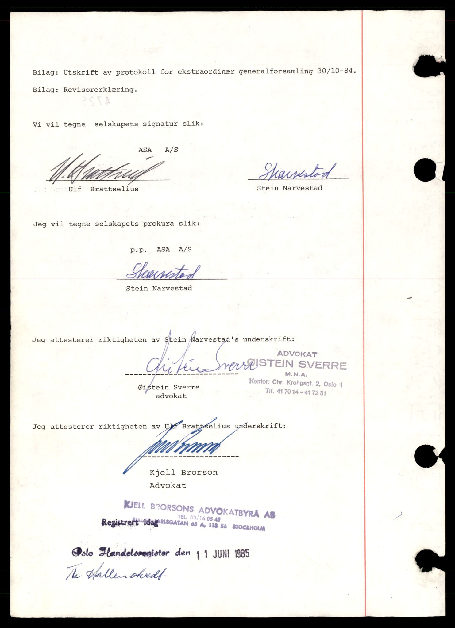 Oslo byfogd, Handelsregisteret, SAT/A-10867/G/Gb/Gba/L0050: Aksjeselskap, Asa-Atl, 1944-1990