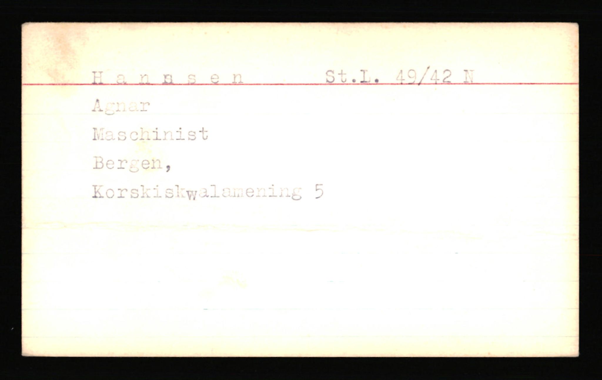 SS- und Polizeigericht Nord (IX), AV/RA-RAFA-3182/0001/C/Ca/L0003: kartotekkort for personer alfabetisk på etternavn: H-Joha, 1940-1945, s. 18