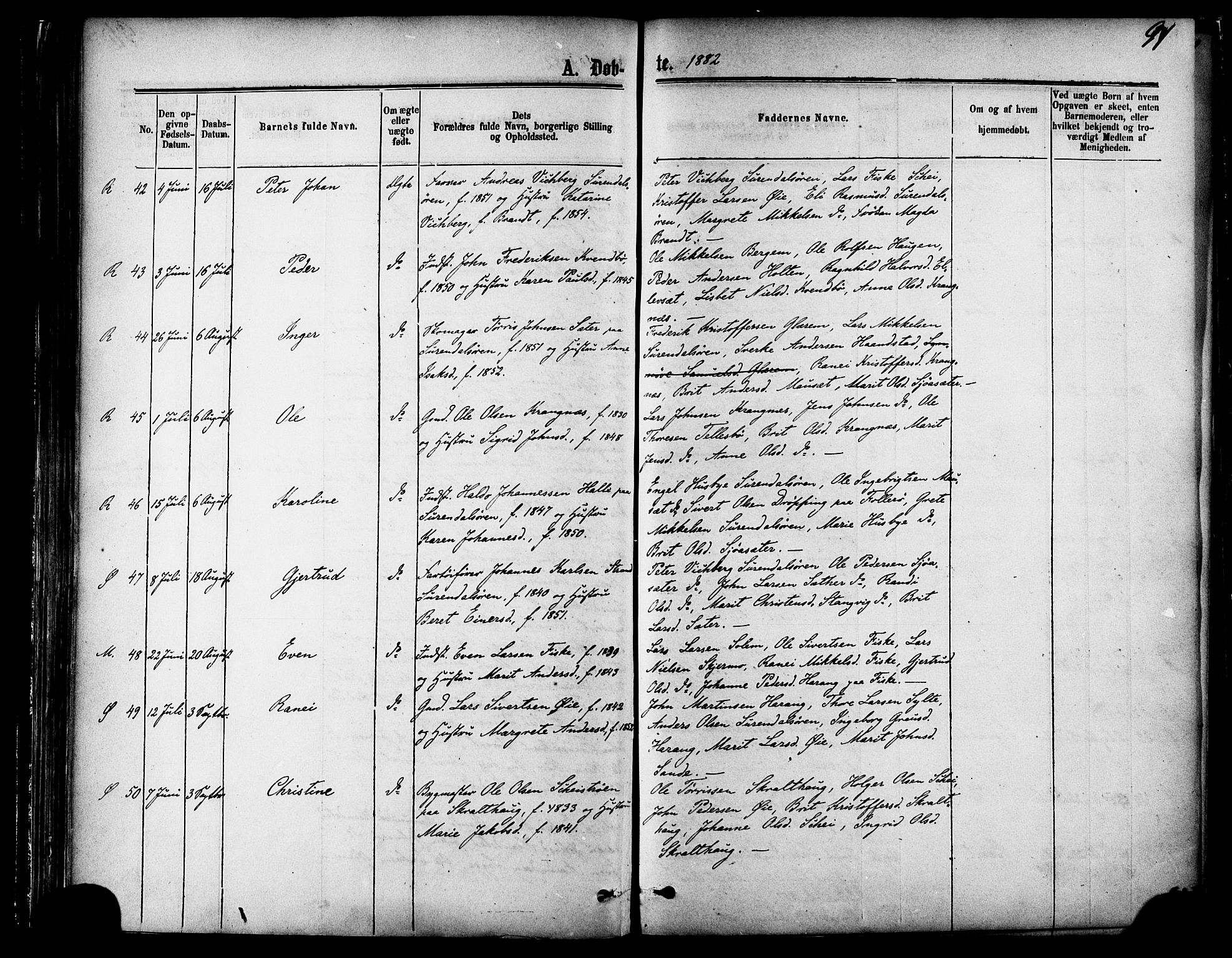 Ministerialprotokoller, klokkerbøker og fødselsregistre - Møre og Romsdal, AV/SAT-A-1454/595/L1046: Ministerialbok nr. 595A08, 1874-1884, s. 91