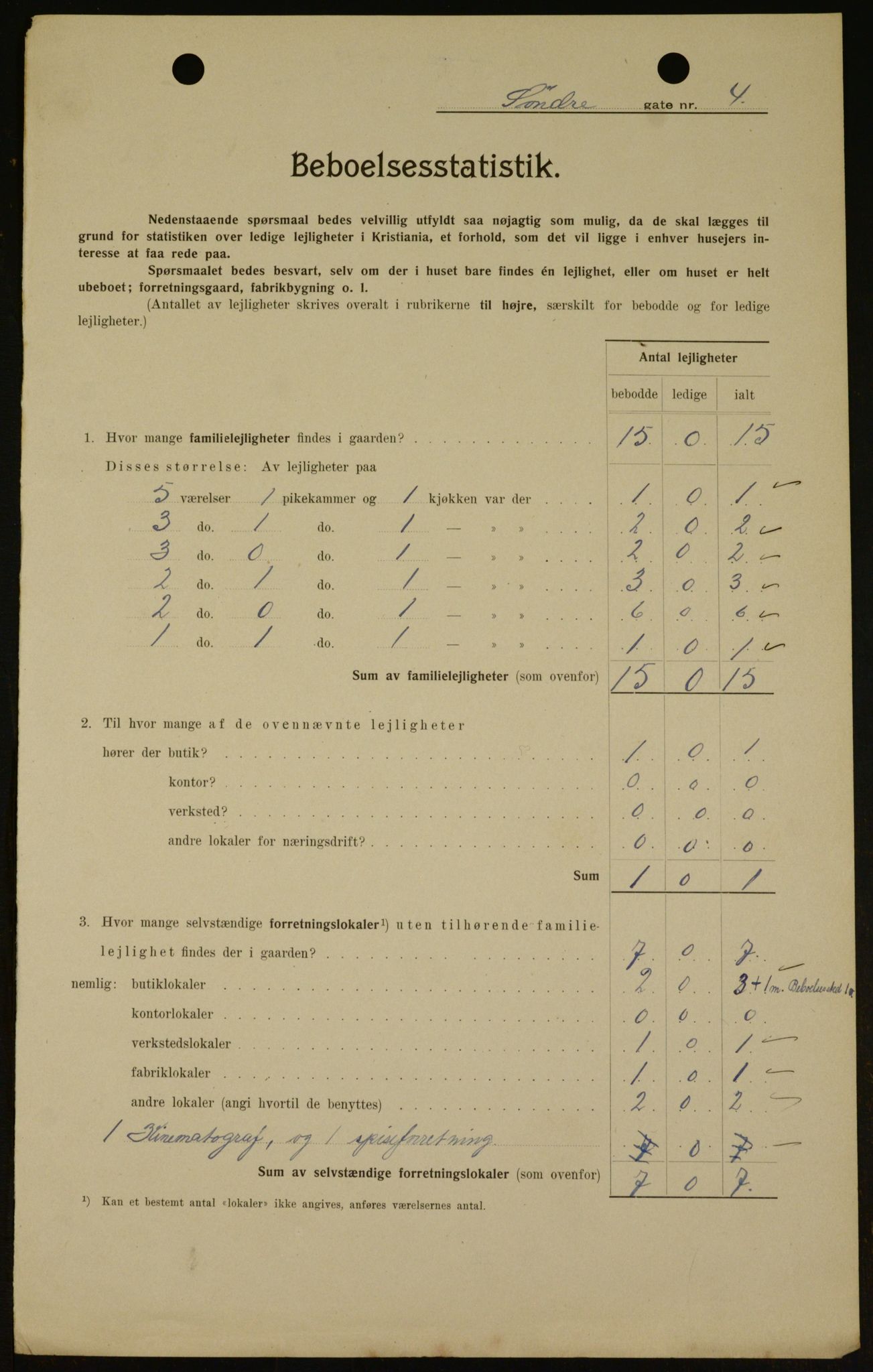 OBA, Kommunal folketelling 1.2.1909 for Kristiania kjøpstad, 1909, s. 96356