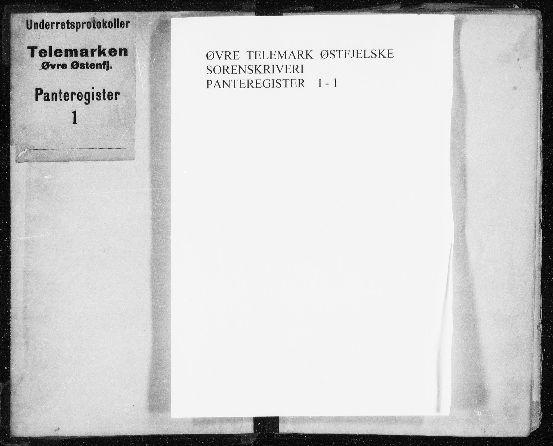 Øvre Telemark østfjelske sorenskriveri, SAKO/A-213/G/Gb/Gba/L0001: Panteregister nr. I 1