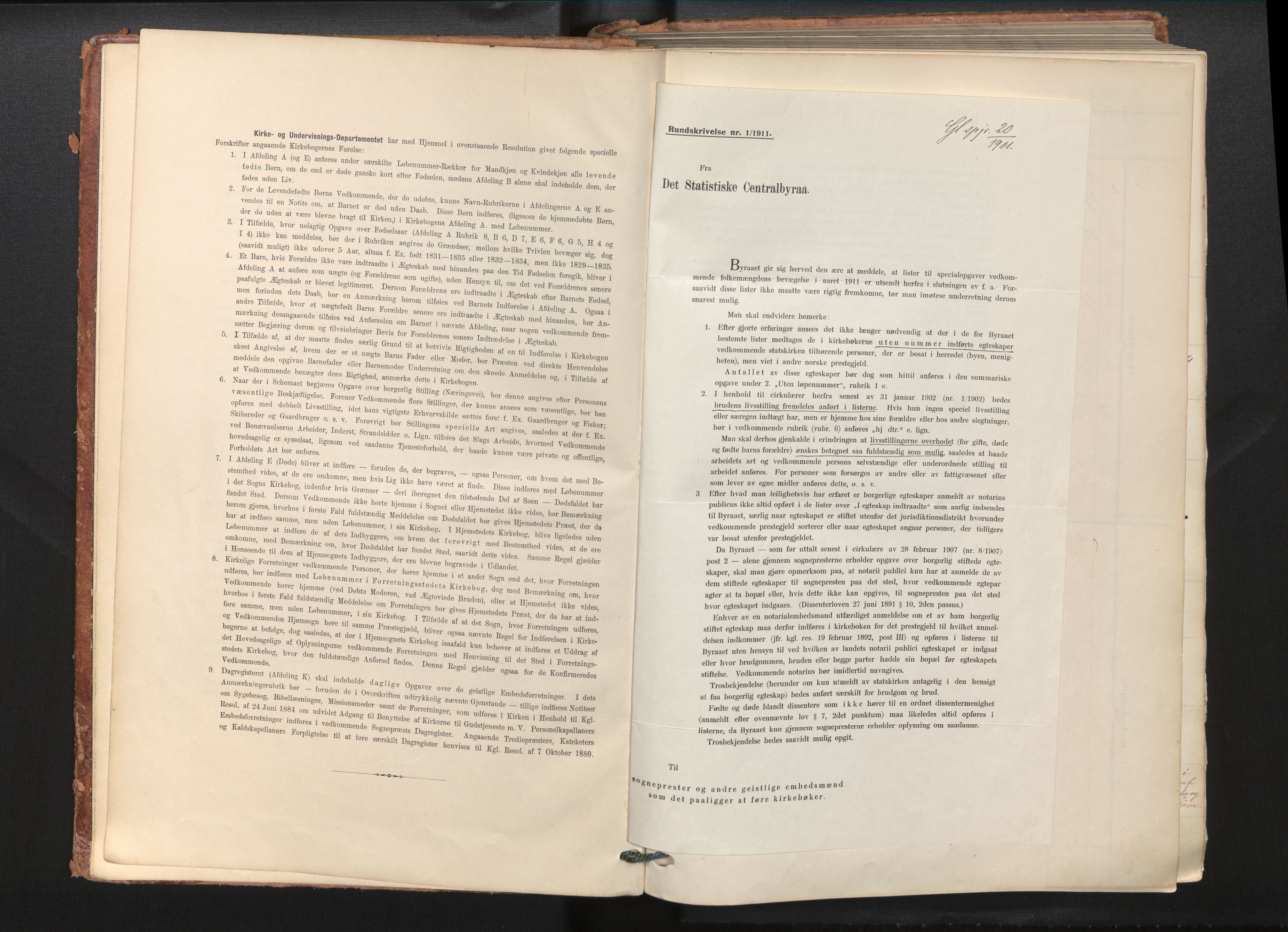 Gloppen sokneprestembete, SAB/A-80101/H/Haa/Haab/L0002: Ministerialbok nr. B 2, 1906-1932