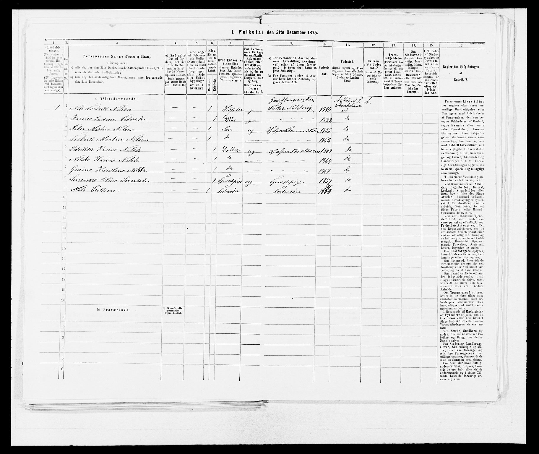 SAB, Folketelling 1875 for 1247P Askøy prestegjeld, 1875, s. 302