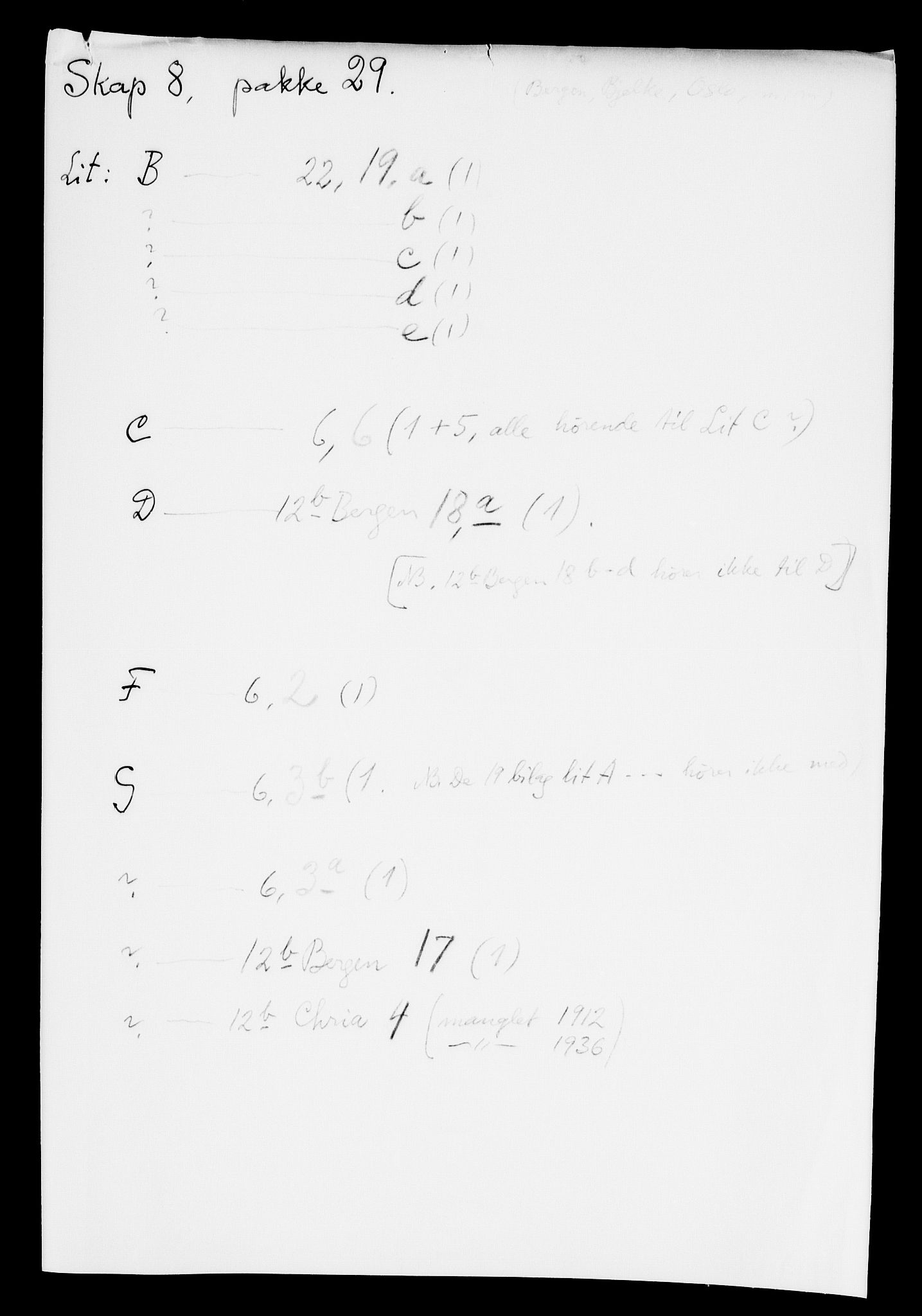 Danske Kanselli, Skapsaker, AV/RA-EA-4061/F/L0001: Skap 8, pakke 19-45, 1617-1737, s. 200