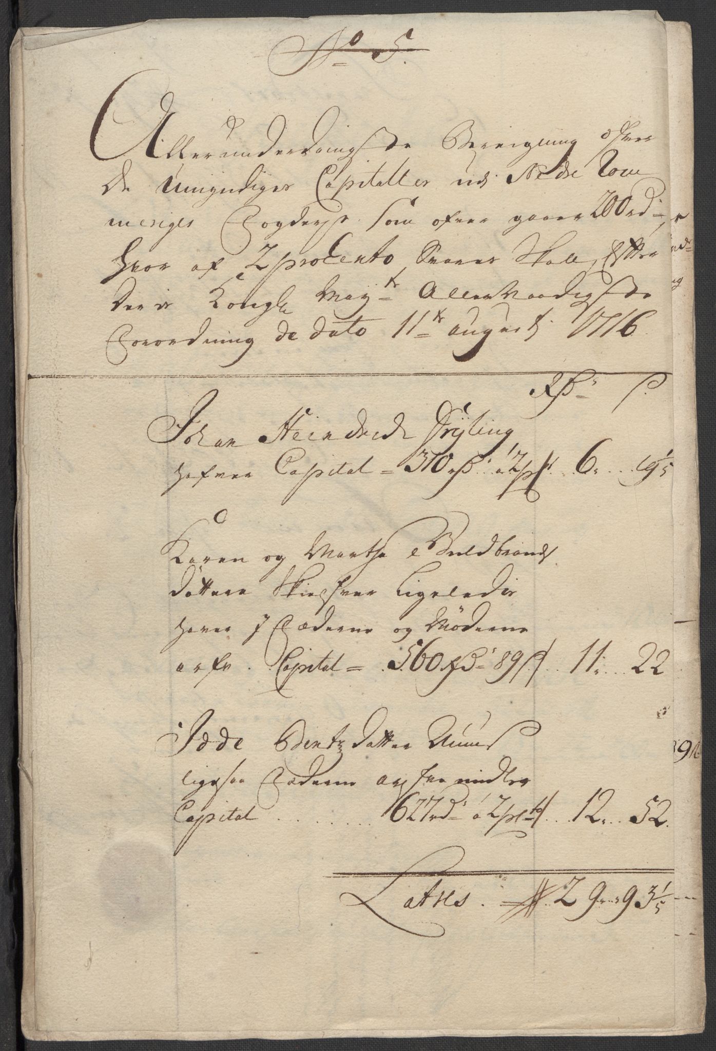 Rentekammeret inntil 1814, Reviderte regnskaper, Fogderegnskap, RA/EA-4092/R11/L0598: Fogderegnskap Nedre Romerike, 1716, s. 191
