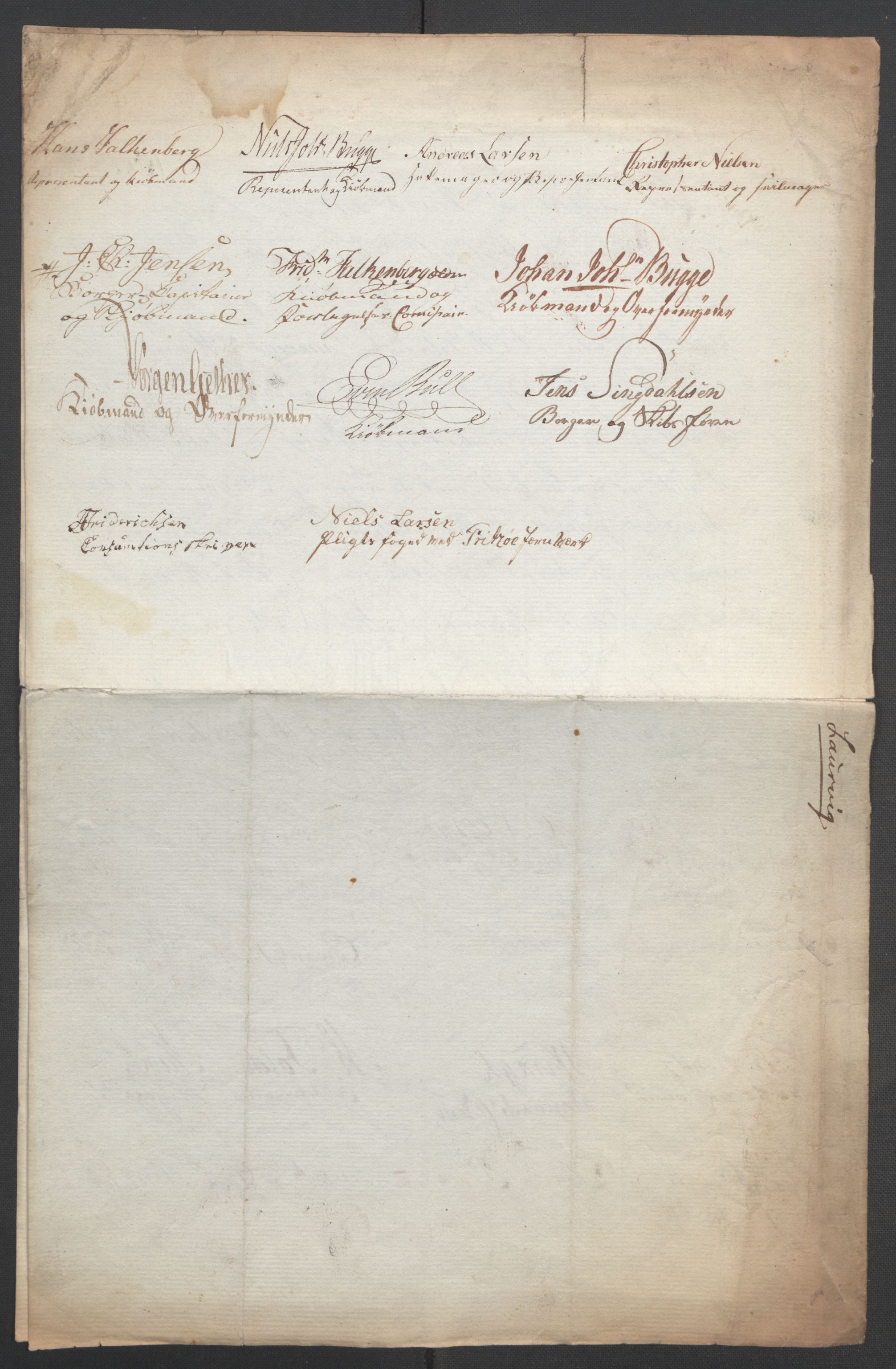 Statsrådssekretariatet, RA/S-1001/D/Db/L0007: Fullmakter for Eidsvollsrepresentantene i 1814. , 1814, s. 32