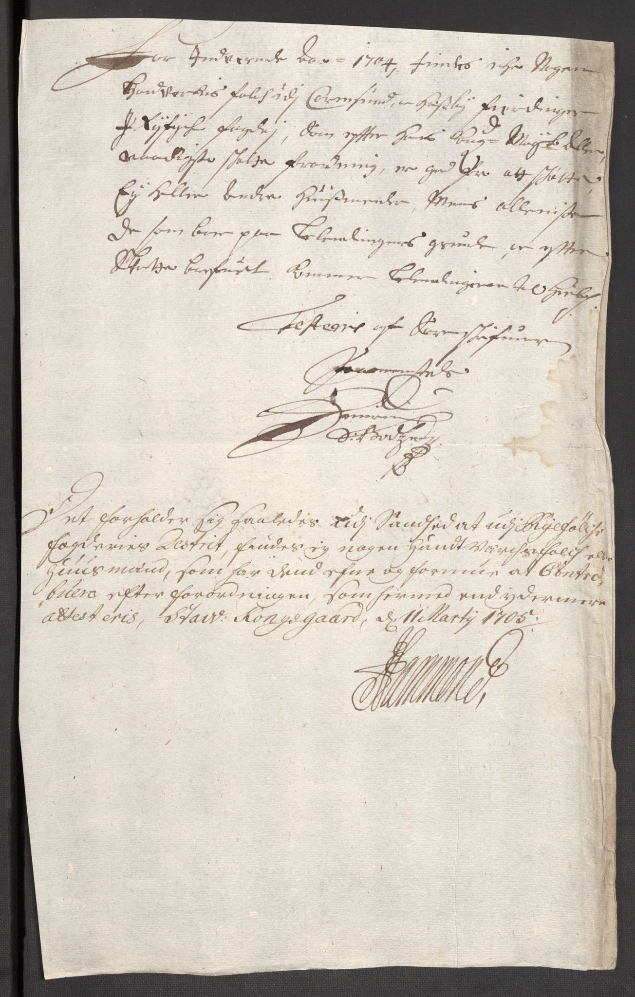 Rentekammeret inntil 1814, Reviderte regnskaper, Fogderegnskap, RA/EA-4092/R47/L2860: Fogderegnskap Ryfylke, 1703-1705, s. 208