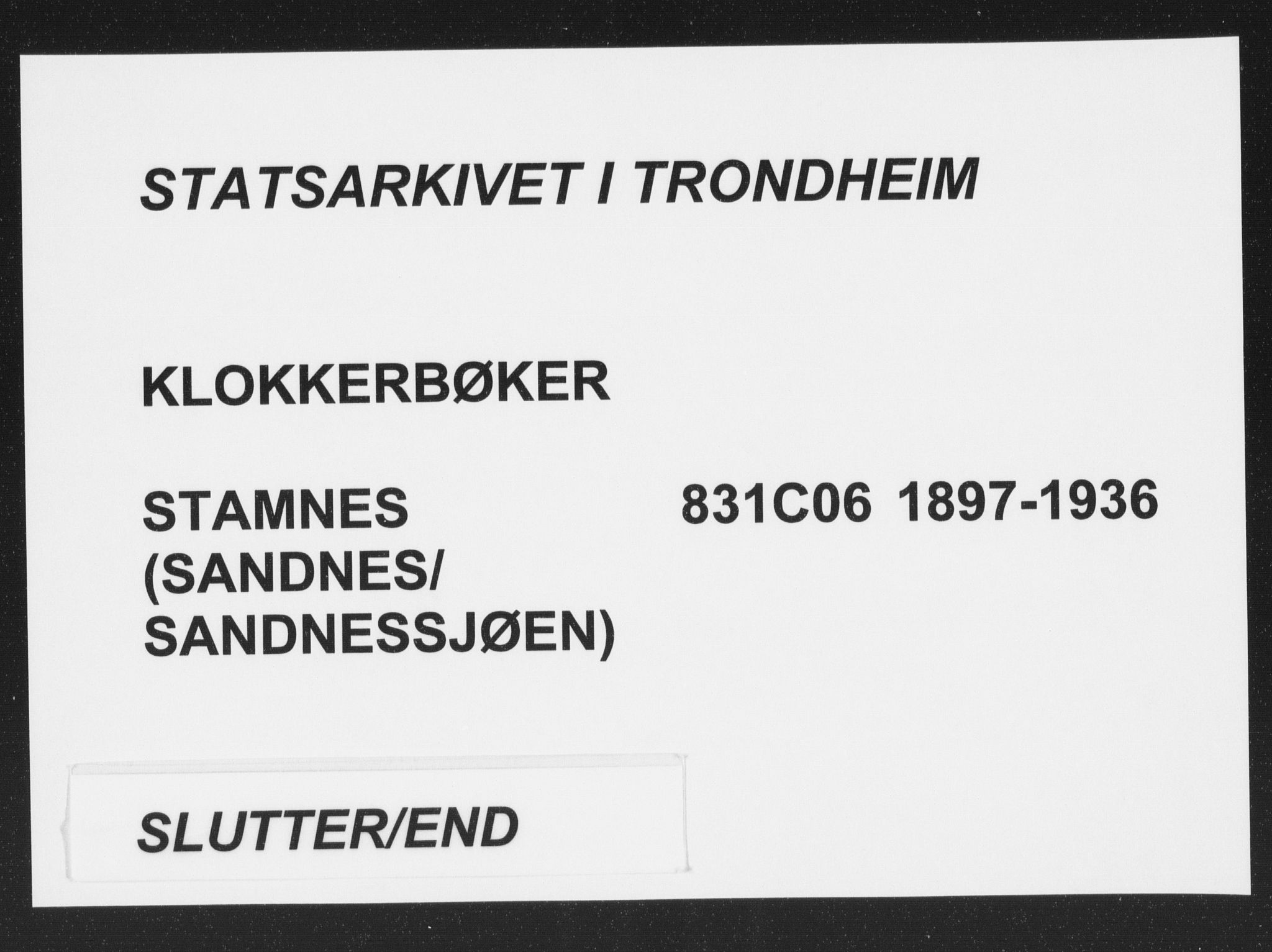 Ministerialprotokoller, klokkerbøker og fødselsregistre - Nordland, AV/SAT-A-1459/831/L0479: Klokkerbok nr. 831C06, 1897-1936