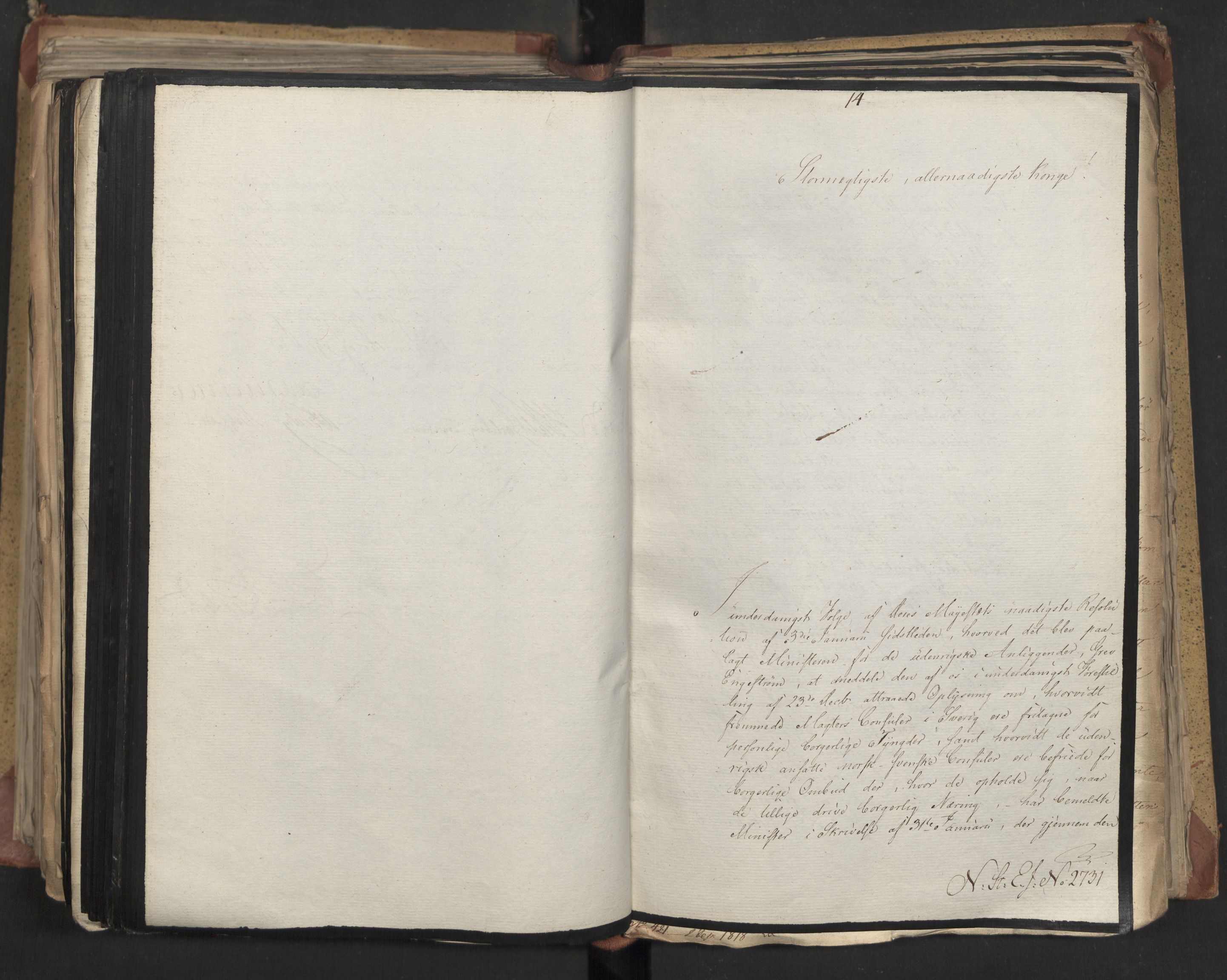 Statsrådsavdelingen i Stockholm, AV/RA-S-1003/D/Da/L0012: Regjeringsinnstillinger nr. 2587-2760, 1818, s. 471