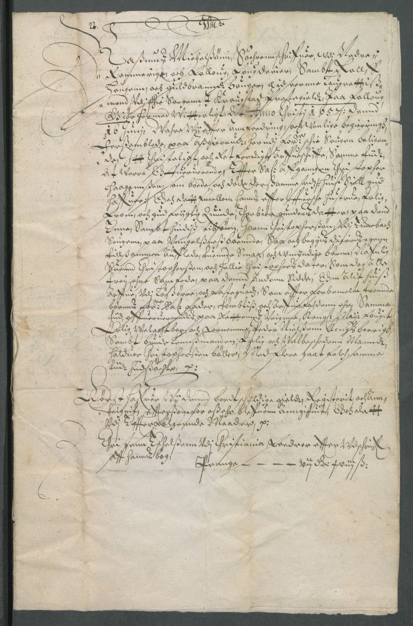 Riksarkivets diplomsamling, RA/EA-5965/F02/L0167: Dokumenter, 1657, s. 80