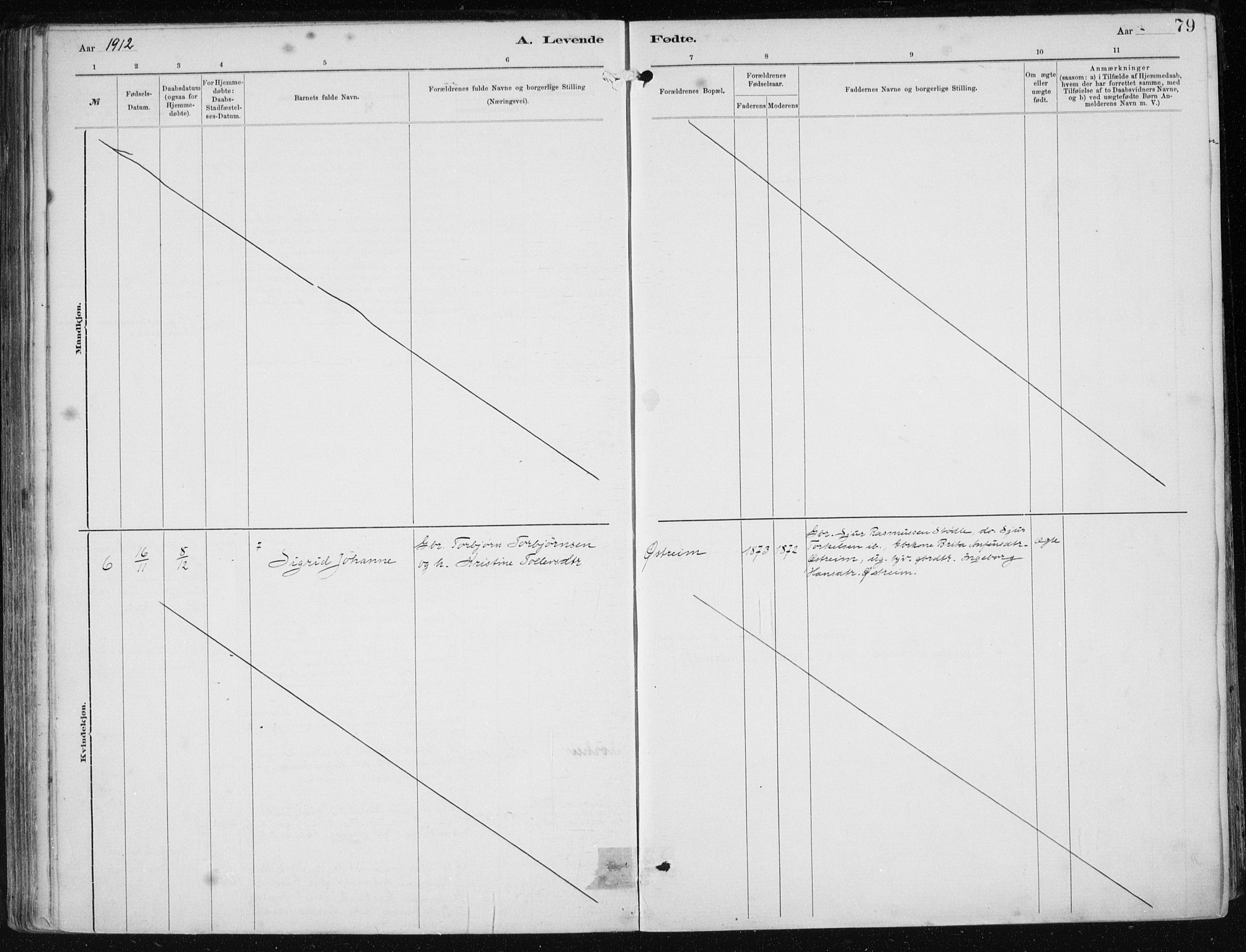 Etne sokneprestembete, AV/SAB-A-75001/H/Haa: Ministerialbok nr. B  1, 1879-1919, s. 79