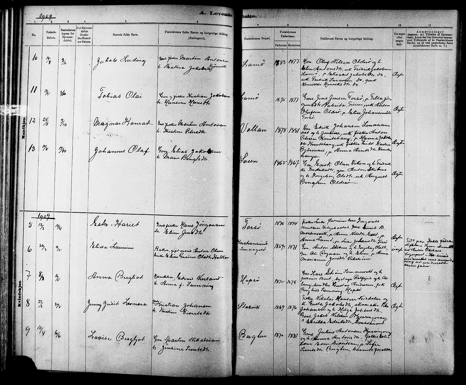 Ministerialprotokoller, klokkerbøker og fødselsregistre - Sør-Trøndelag, AV/SAT-A-1456/634/L0542: Klokkerbok nr. 634C04, 1892-1916