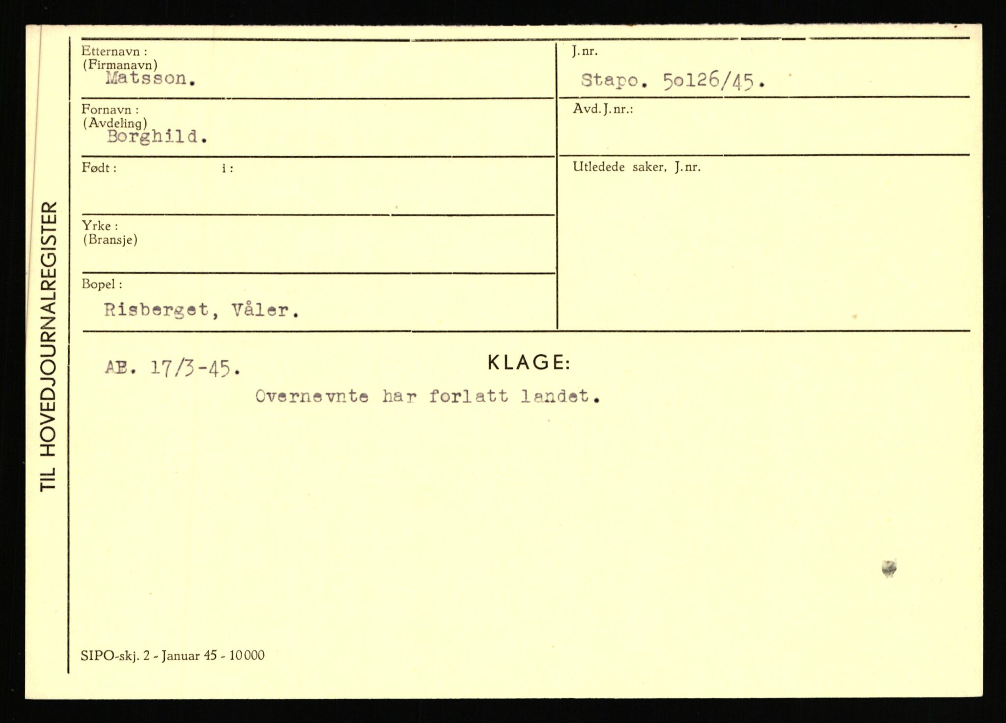 Statspolitiet - Hovedkontoret / Osloavdelingen, AV/RA-S-1329/C/Ca/L0010: Lind - Moksnes, 1943-1945, s. 3425