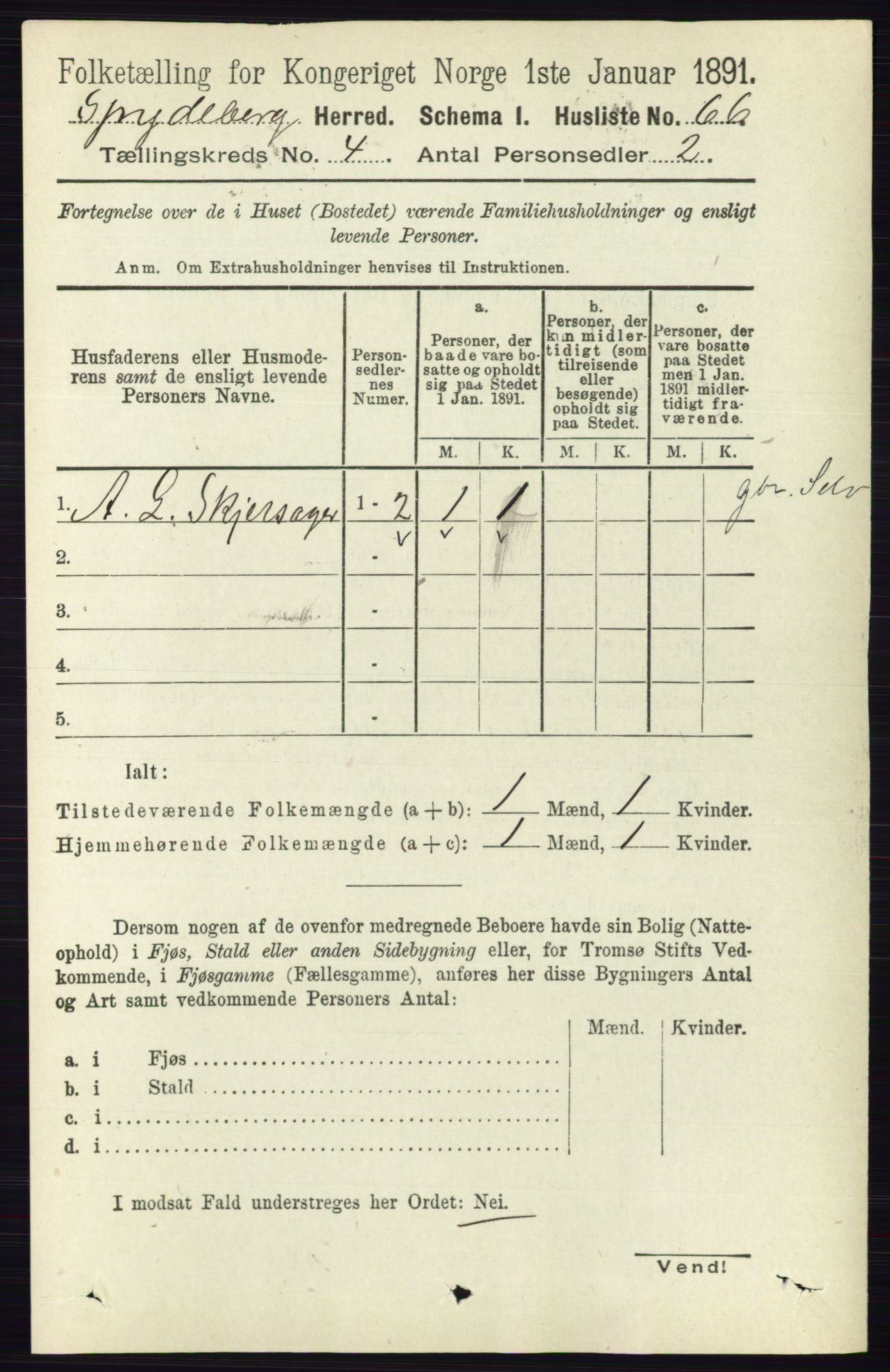 RA, Folketelling 1891 for 0123 Spydeberg herred, 1891, s. 1918