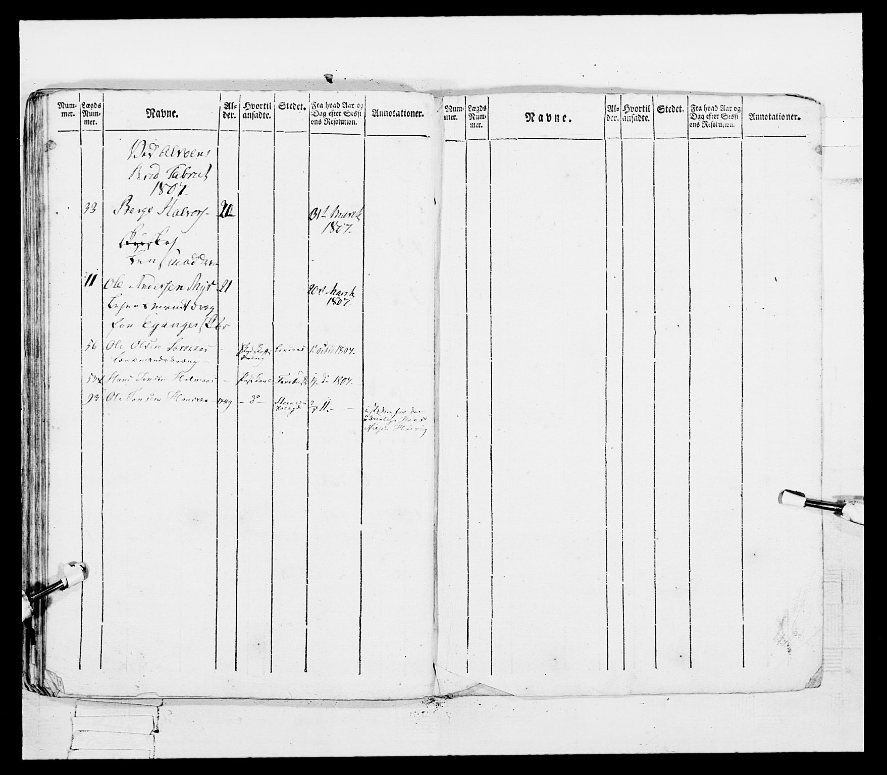 Generalitets- og kommissariatskollegiet, Det kongelige norske kommissariatskollegium, AV/RA-EA-5420/E/Eh/L0097: Bergenhusiske nasjonale infanteriregiment, 1803-1807, s. 467