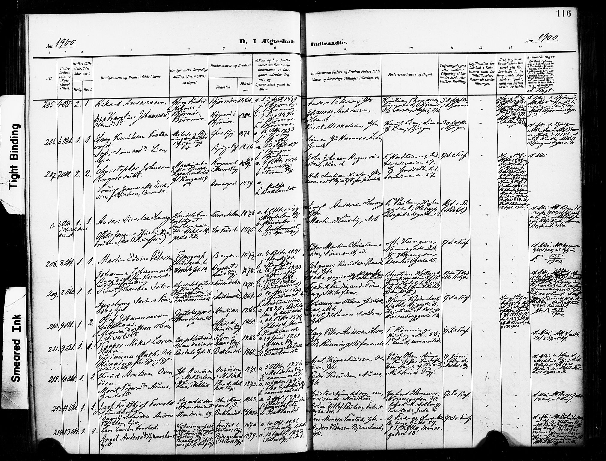 Ministerialprotokoller, klokkerbøker og fødselsregistre - Sør-Trøndelag, SAT/A-1456/604/L0198: Ministerialbok nr. 604A19, 1893-1900, s. 116