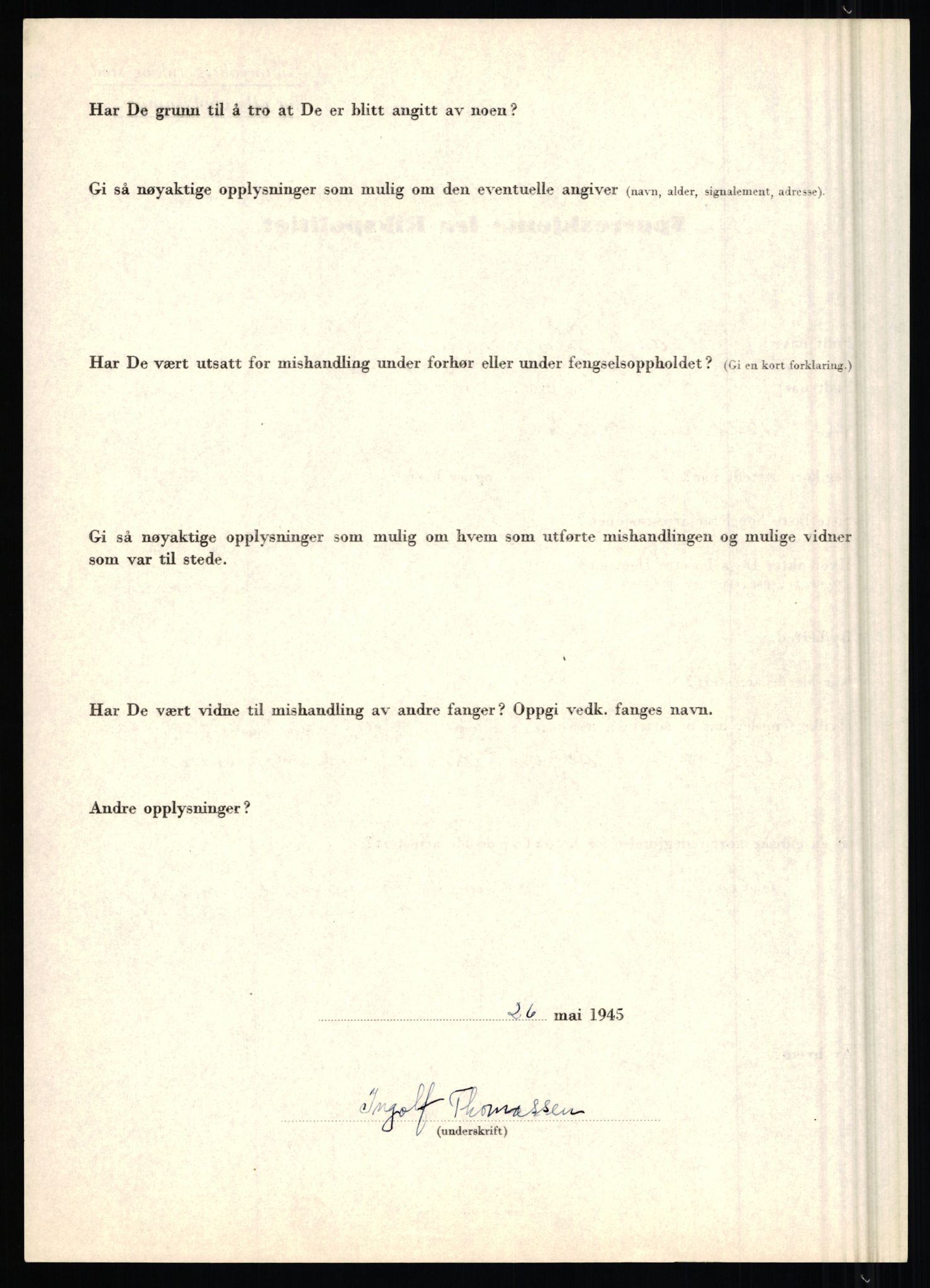 Rikspolitisjefen, AV/RA-S-1560/L/L0017: Tidemann, Hermann G. - Veum, Tjostolv, 1940-1945, s. 124