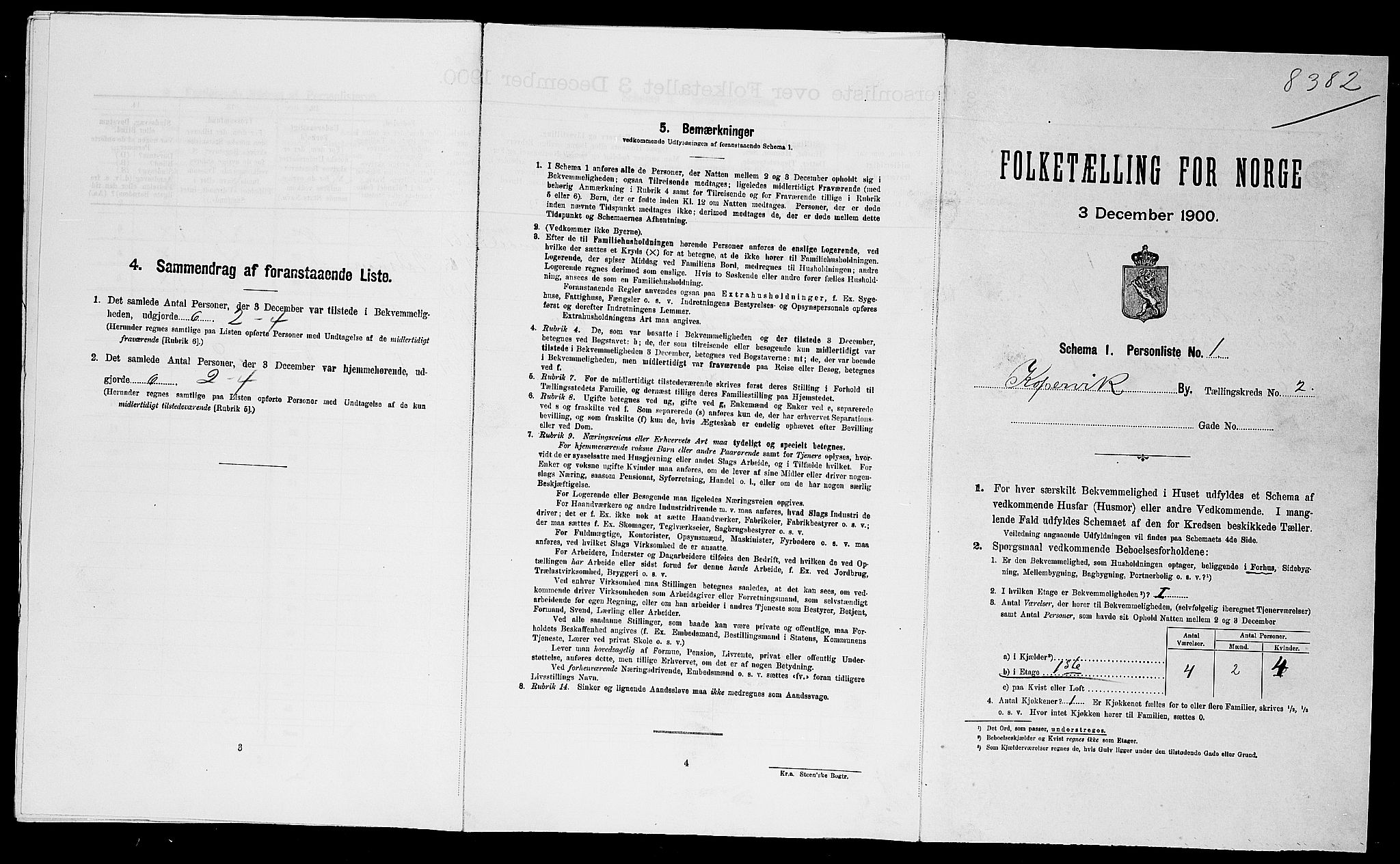 SAST, Folketelling 1900 for 1105 Kopervik ladested, 1900, s. 528