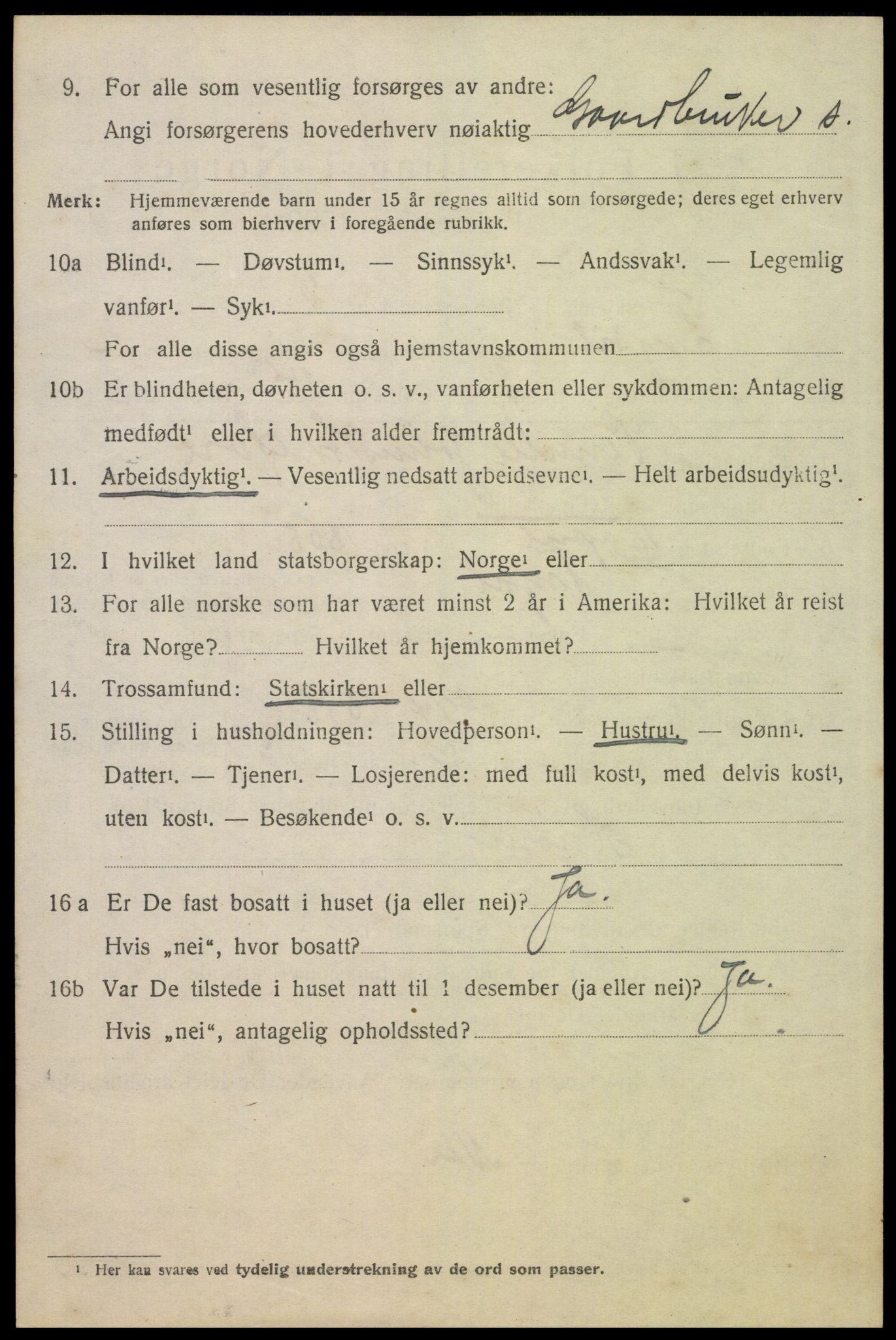 SAH, Folketelling 1920 for 0428 Trysil herred, 1920, s. 9458