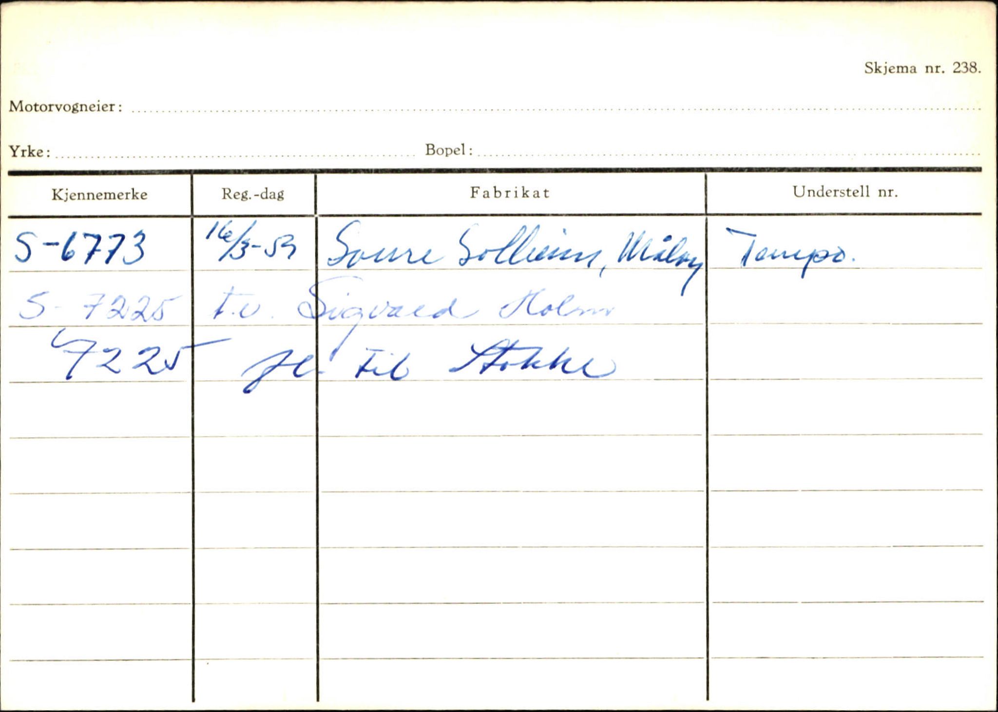 Statens vegvesen, Sogn og Fjordane vegkontor, SAB/A-5301/4/F/L0133: Eigarregister Bremanger A-Å. Gaular A-H, 1945-1975, s. 910