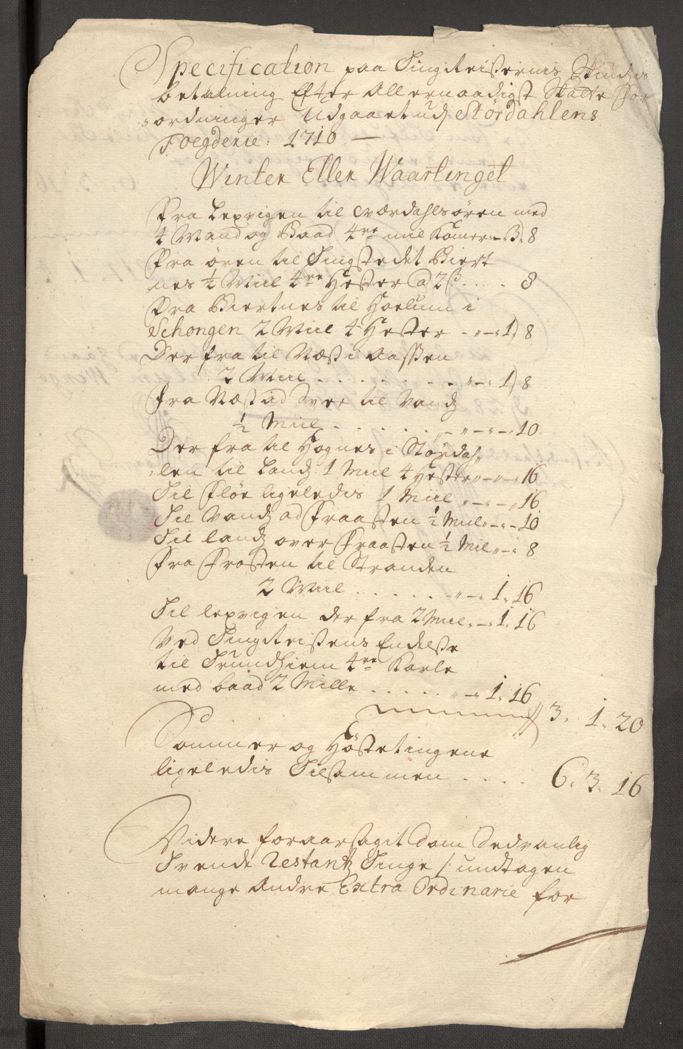 Rentekammeret inntil 1814, Reviderte regnskaper, Fogderegnskap, RA/EA-4092/R62/L4200: Fogderegnskap Stjørdal og Verdal, 1710, s. 263