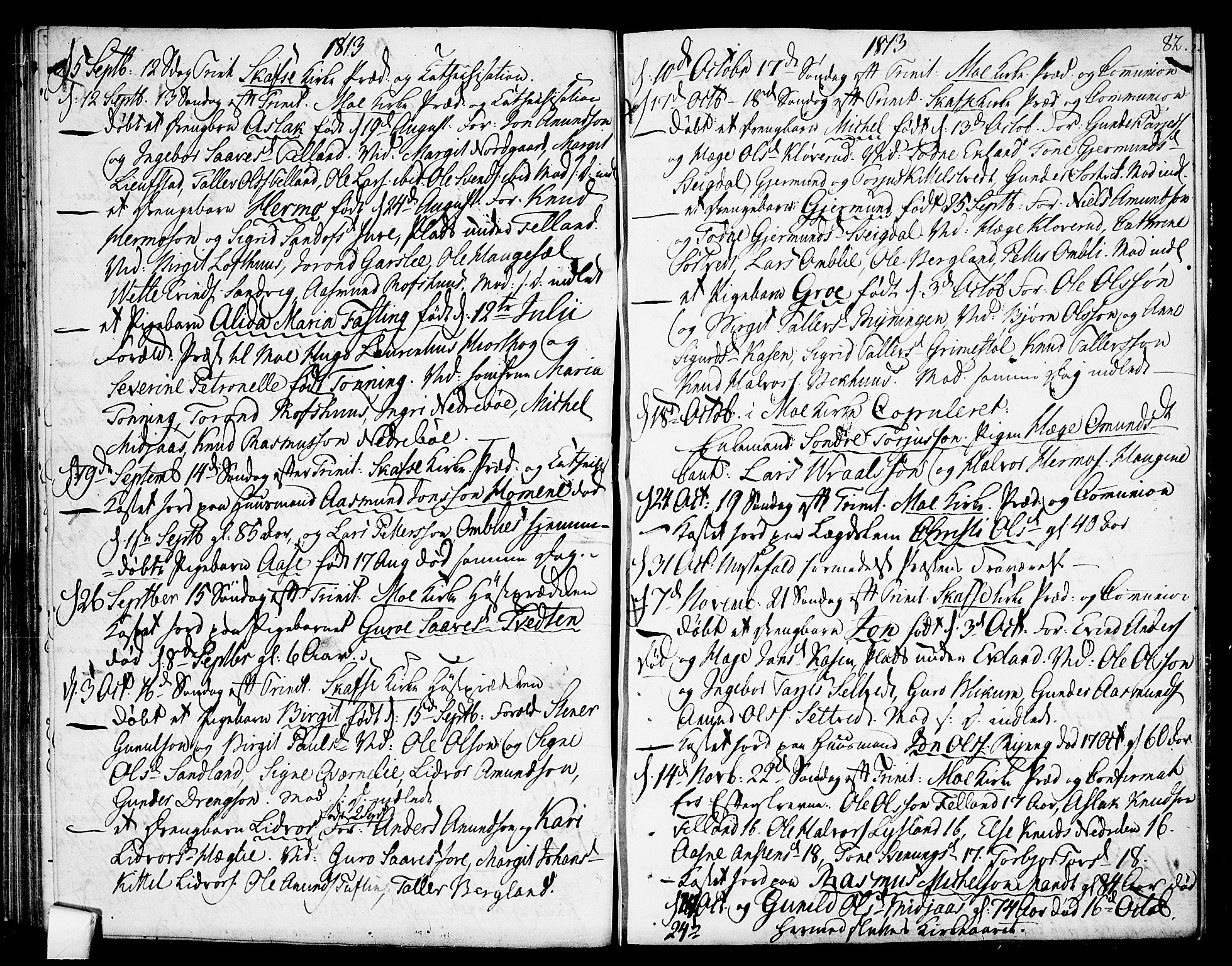 Mo kirkebøker, AV/SAKO-A-286/F/Fa/L0003: Ministerialbok nr. I 3, 1800-1814, s. 82