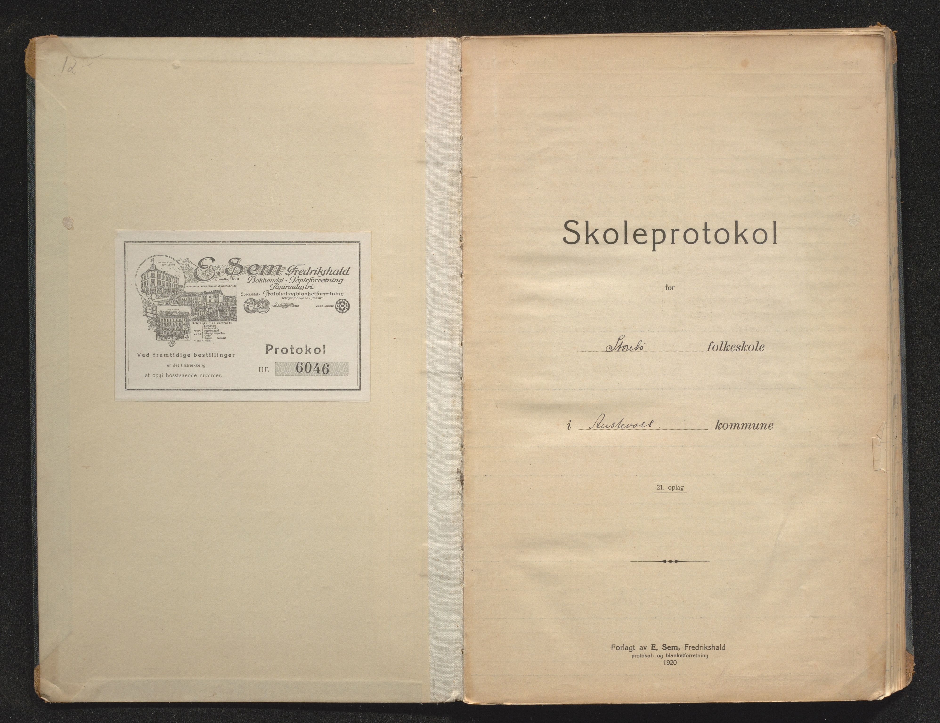 Austevoll kommune. Barneskulane, IKAH/1244-231/F/Fa/L0013: Skuleprotokoll for Storebø skule, 1934-1942