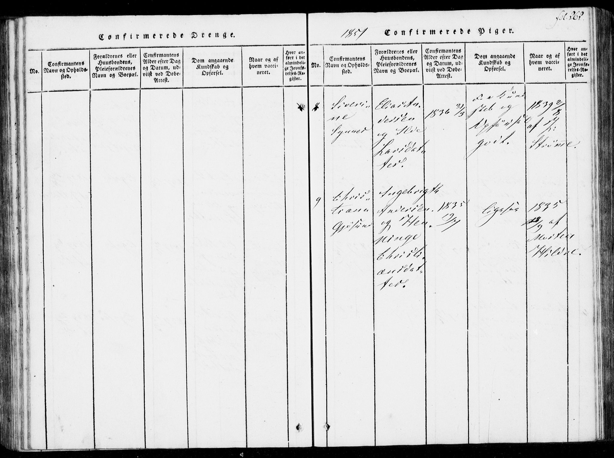 Ministerialprotokoller, klokkerbøker og fødselsregistre - Møre og Romsdal, AV/SAT-A-1454/537/L0517: Ministerialbok nr. 537A01, 1818-1862, s. 262