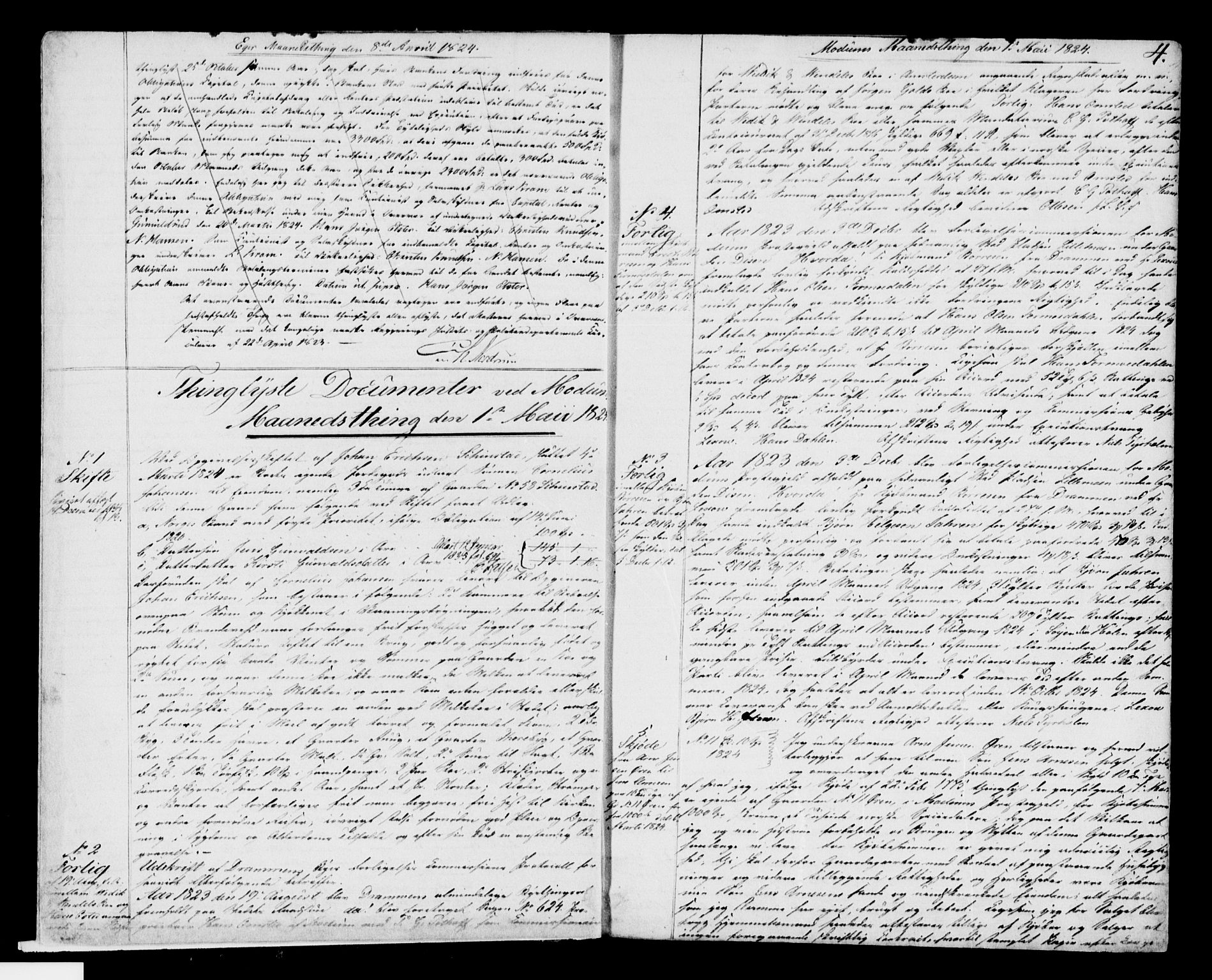 Eiker, Modum og Sigdal sorenskriveri, SAKO/A-123/G/Ga/Gaa/L0008a: Pantebok nr. I 8a, 1824-1827, s. 4