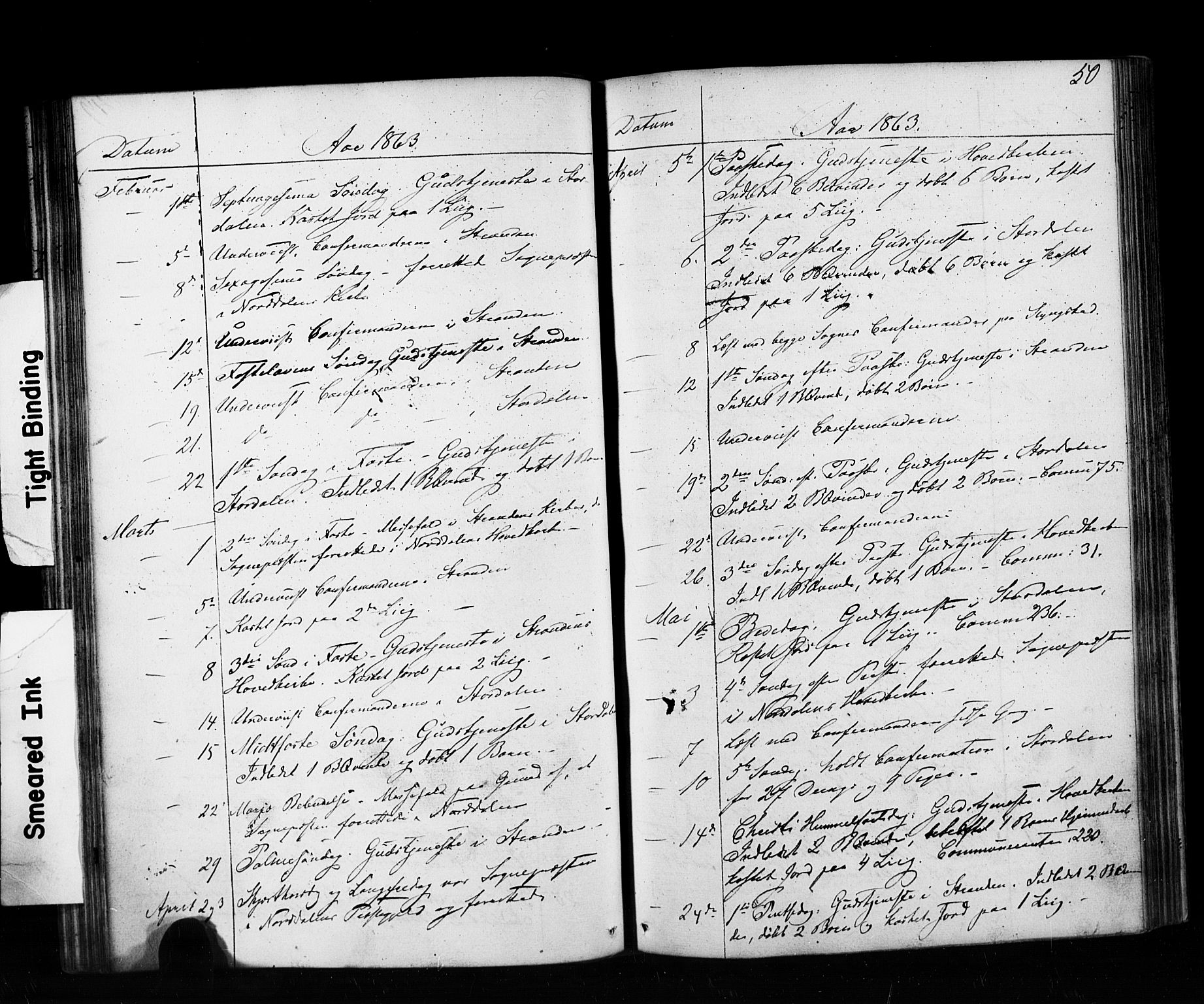 Ministerialprotokoller, klokkerbøker og fødselsregistre - Møre og Romsdal, AV/SAT-A-1454/520/L0280: Ministerialbok nr. 520A09, 1844-1881, s. 50