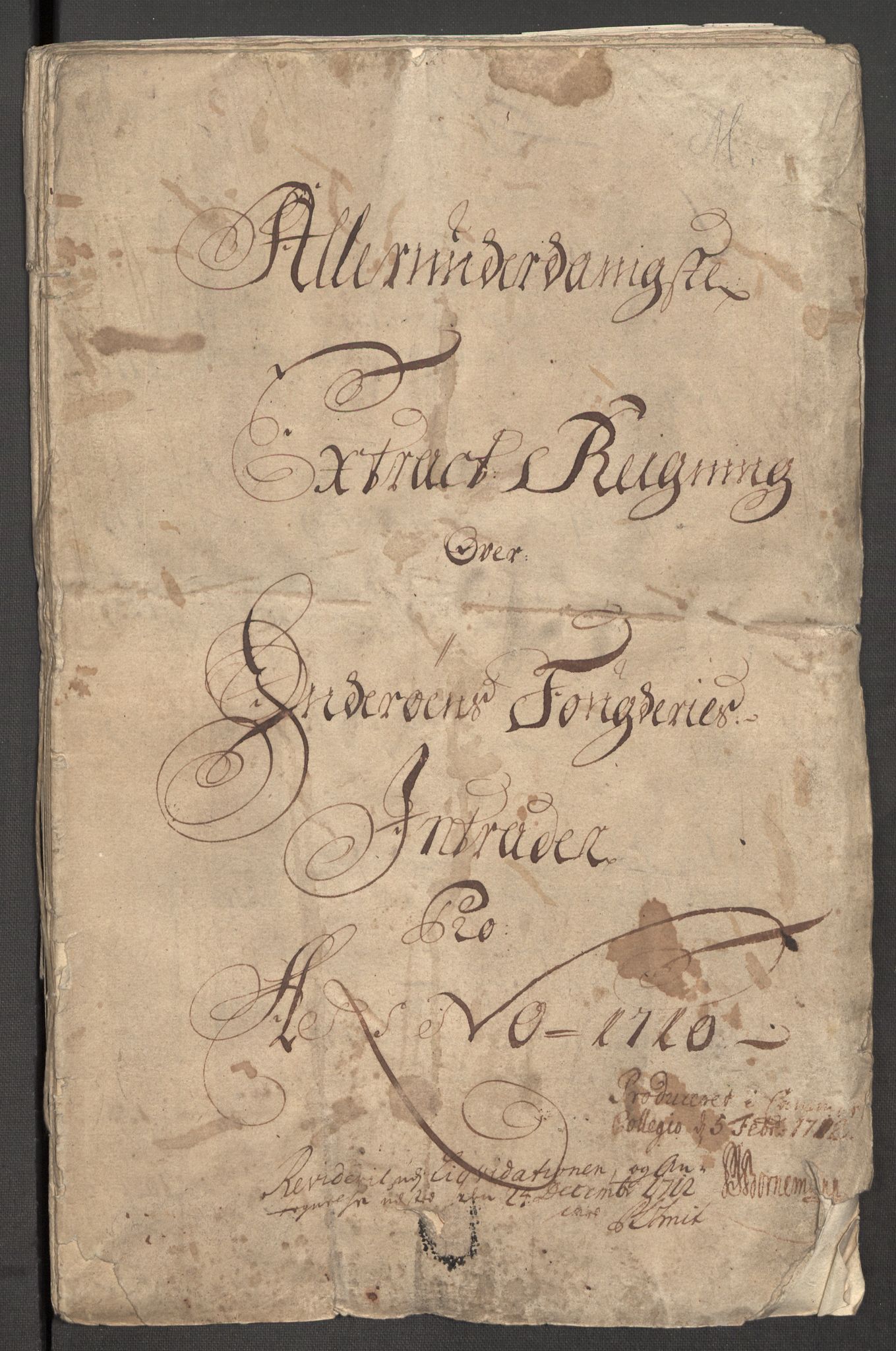 Rentekammeret inntil 1814, Reviderte regnskaper, Fogderegnskap, RA/EA-4092/R63/L4318: Fogderegnskap Inderøy, 1710, s. 4