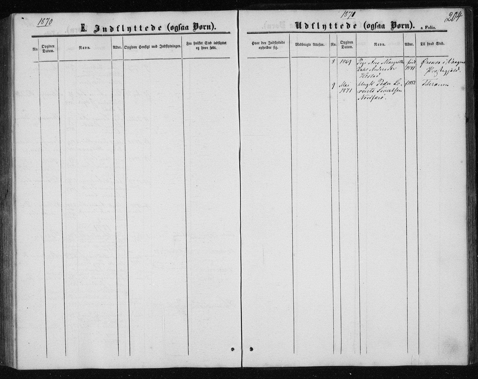 Ministerialprotokoller, klokkerbøker og fødselsregistre - Nordland, AV/SAT-A-1459/834/L0505: Ministerialbok nr. 834A03, 1862-1871, s. 204