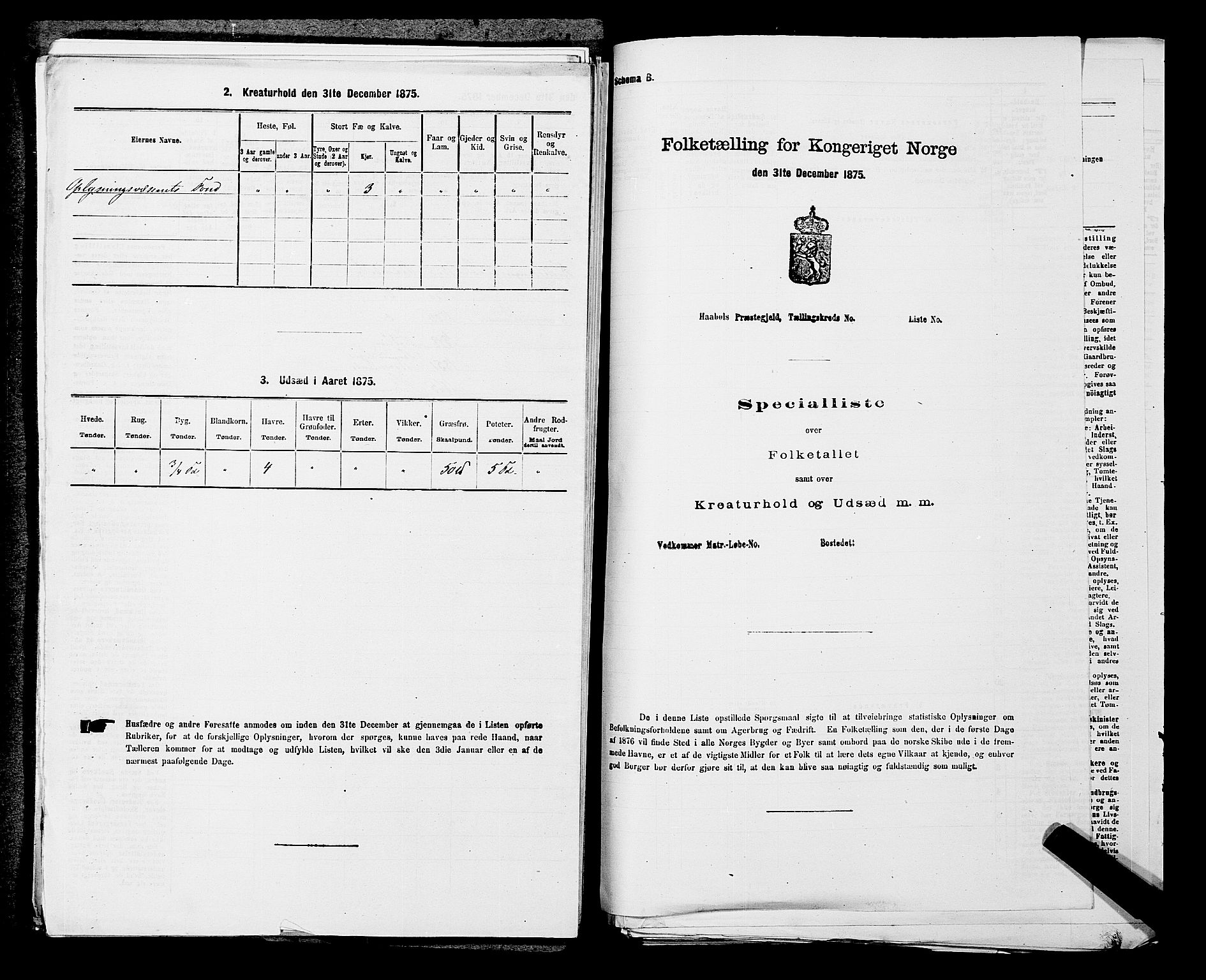 SAKO, Folketelling 1875 for 0727P Hedrum prestegjeld, 1875, s. 341