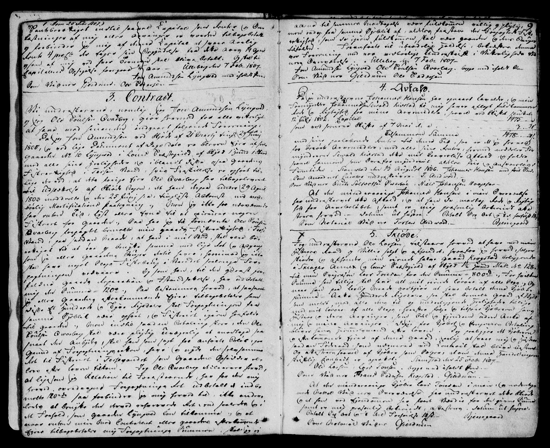Nord-Gudbrandsdal tingrett, AV/SAH-TING-002/H/Hb/Hba/L0005: Pantebok nr. 5, 1807-1833, s. 9