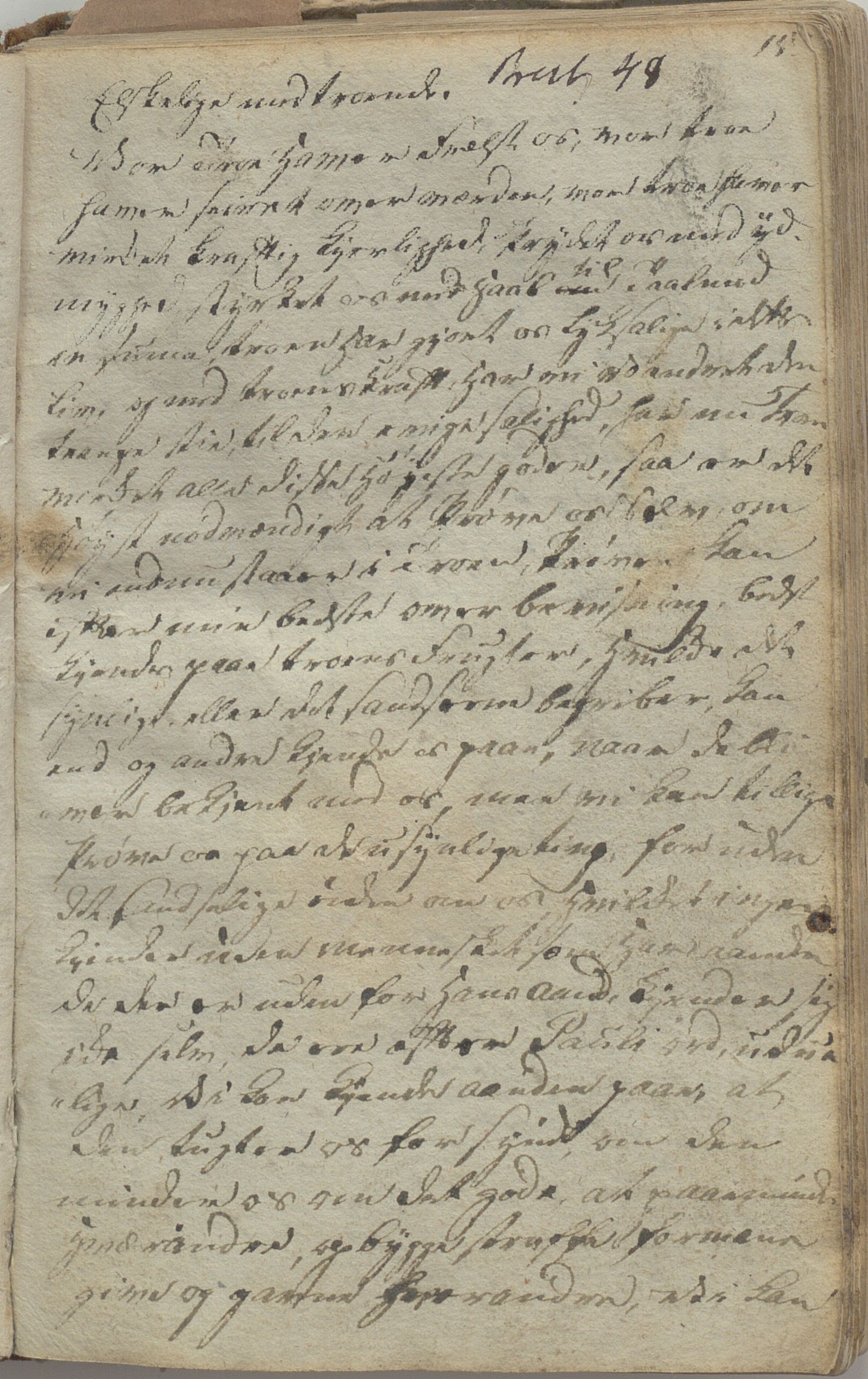Heggtveitsamlingen, TMF/A-1007/H/L0049/0005: Kopibøker, brev, opptegnelser. / "Smaaland"- Bok tilhørt Ole Olsen Smaaland, 1815-1823, s. 15