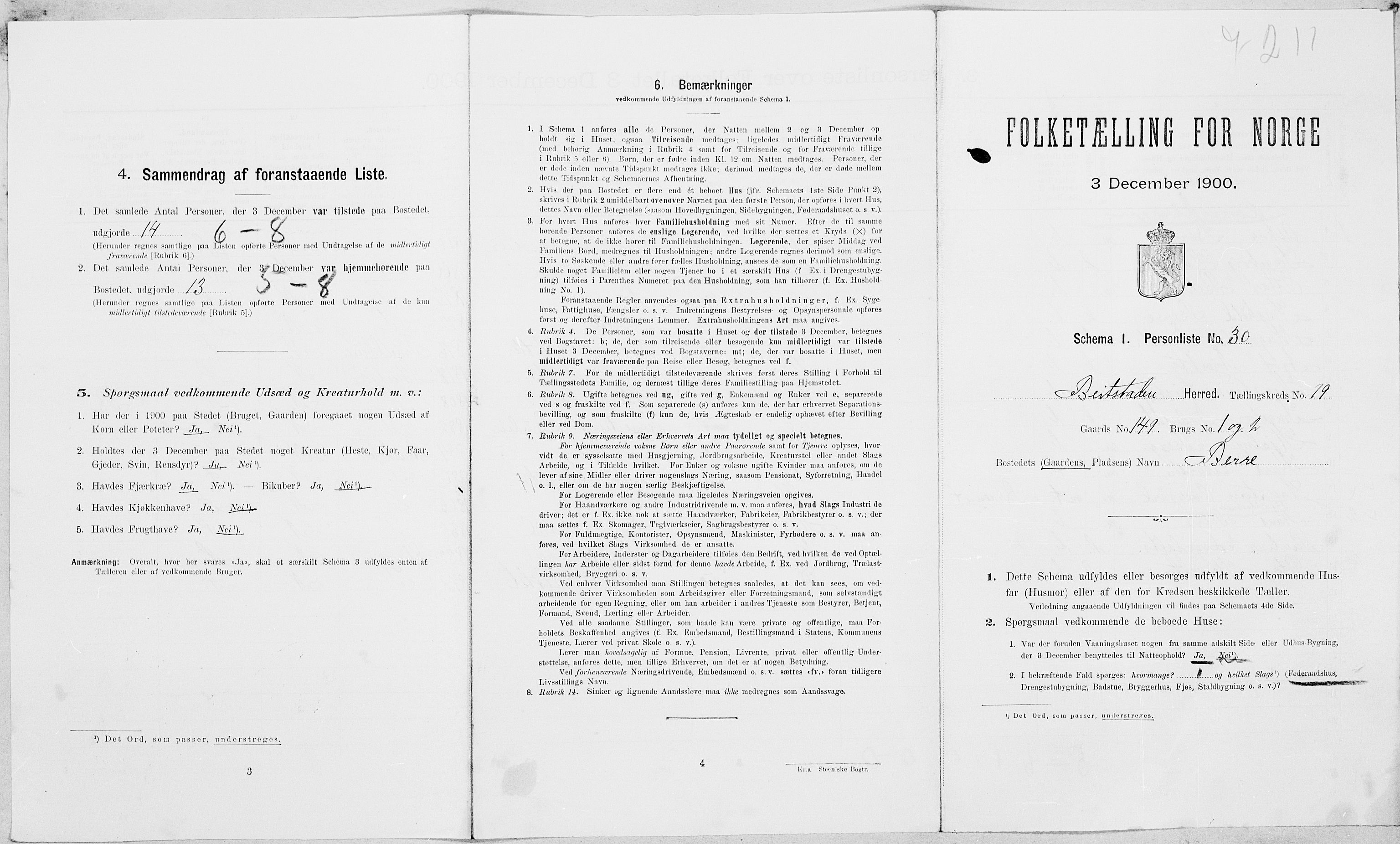 SAT, Folketelling 1900 for 1727 Beitstad herred, 1900, s. 1348
